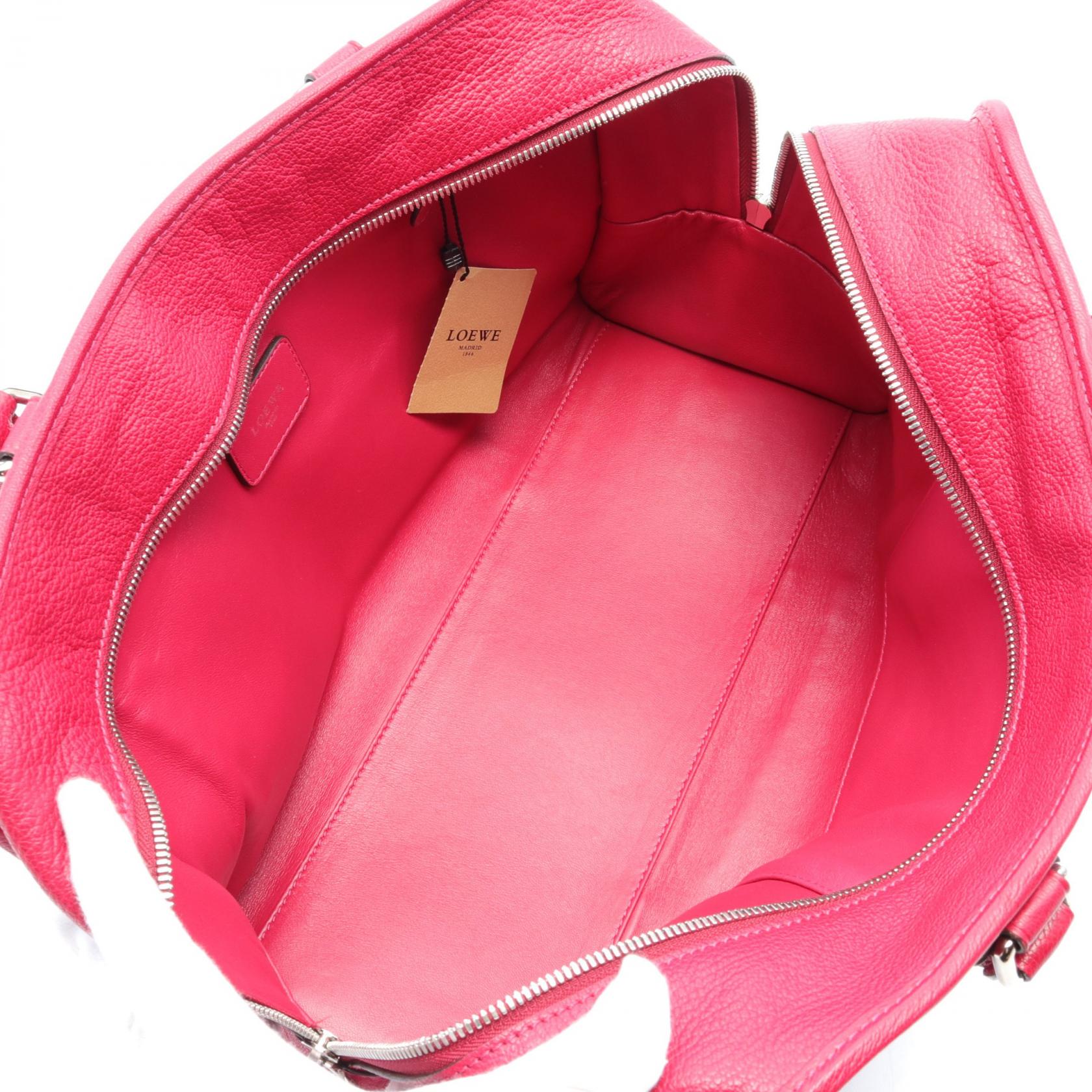 Loewe Leather Amazona 36 Handbag Red