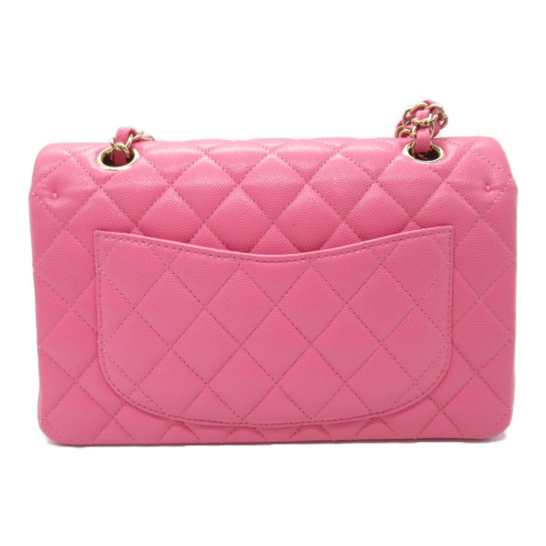 Chanel Caviar Double Flap Shoulder Bag Pink