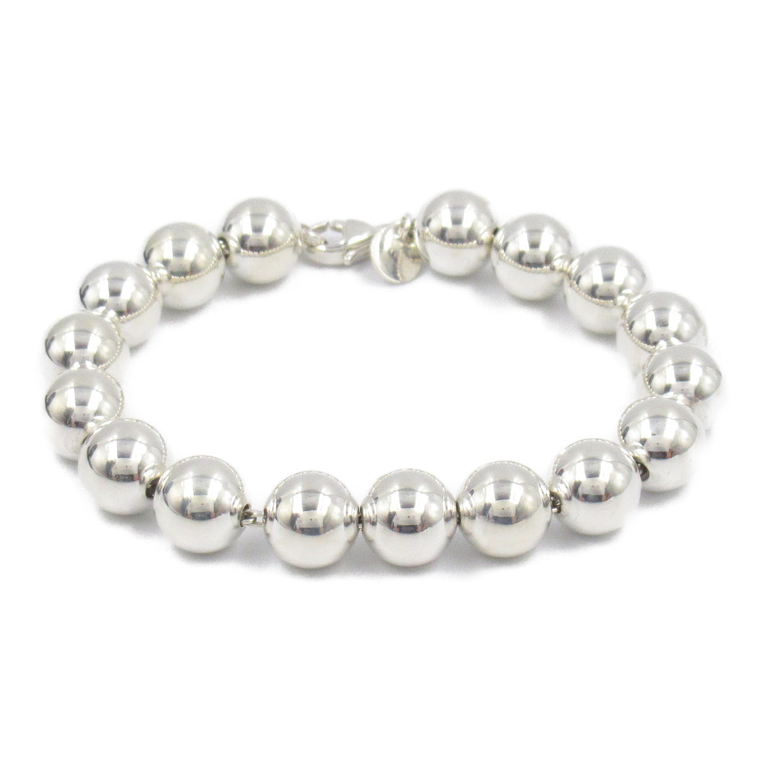 Tiffany & Co Silver Hard Wear Ball Bracelet Metal Bracelet in Great Condition