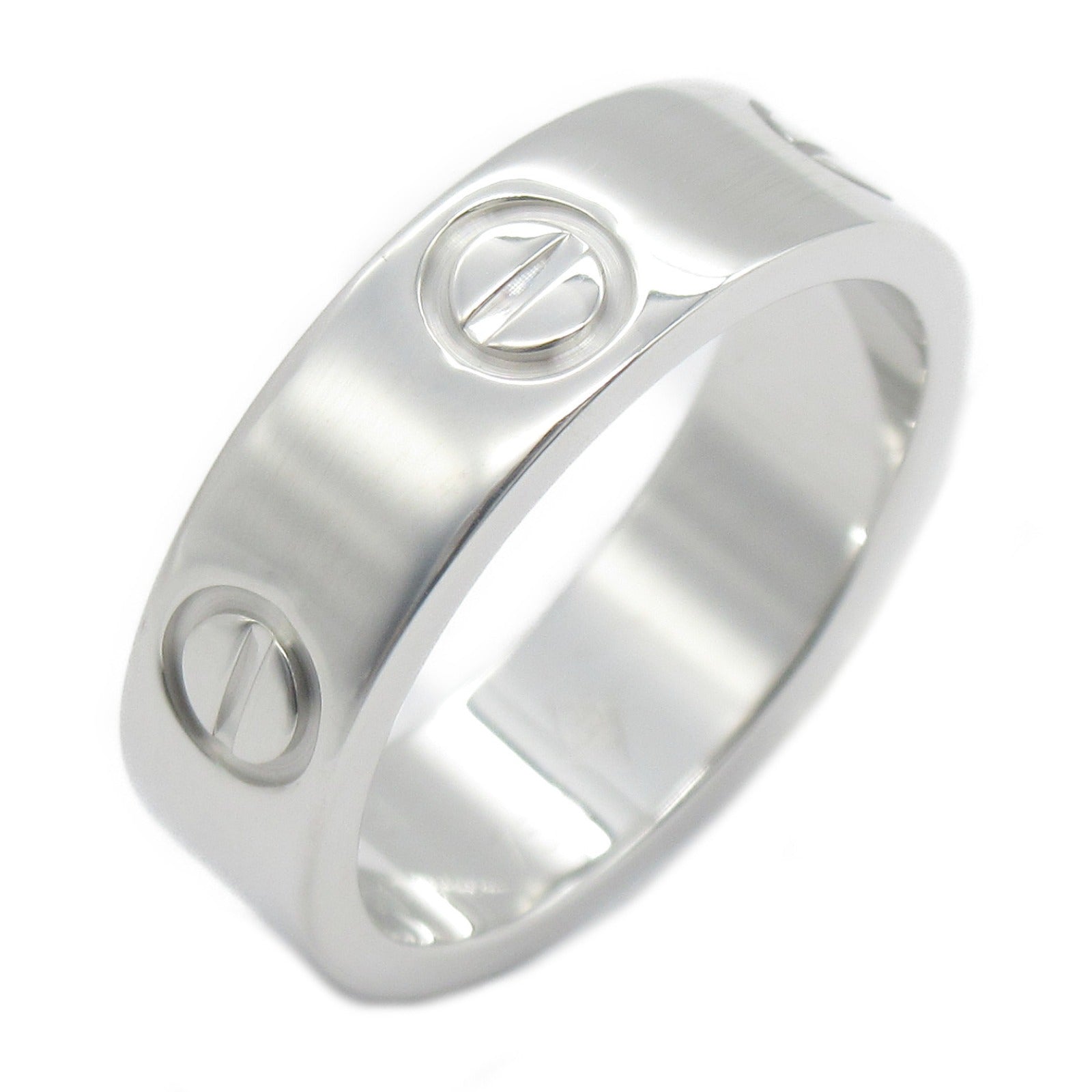 Cartier Love Ring K18WG White Gold Jewelry