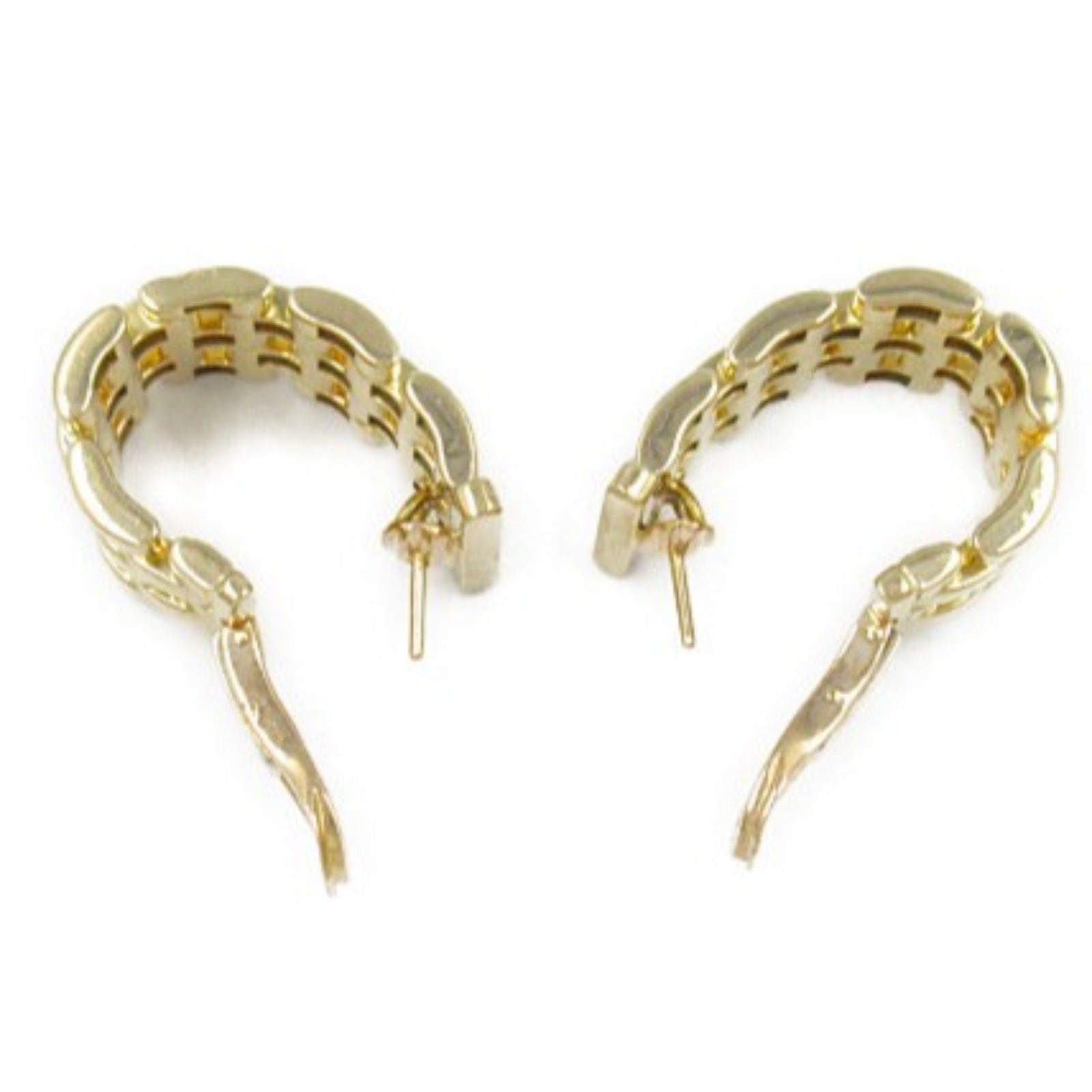 Cartier K18 Yellow Gold Panthere Earrings