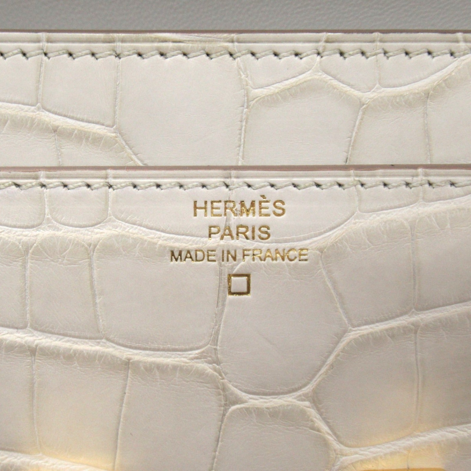 Hermes Alligator Leather Shoulder Bag