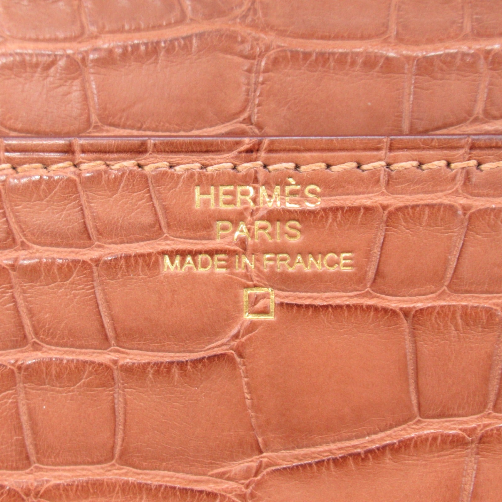 Hermes Alligator Leather Shoulder Bag