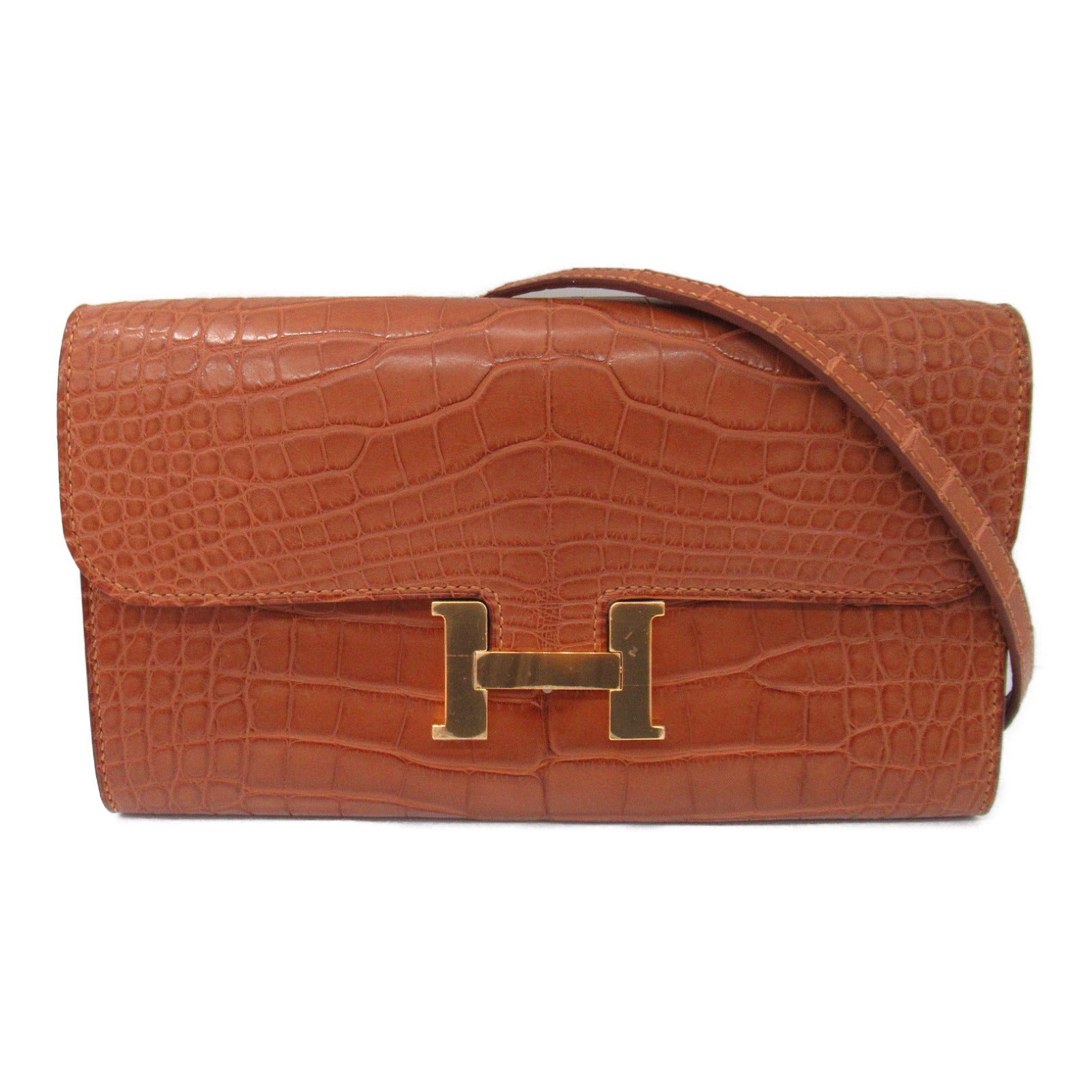 Hermes Alligator Leather Shoulder Bag