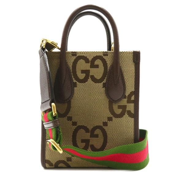 Gucci Jumbo GG 2way Shoulder Bag Canvas Shoulder Bag 699406 in Great Condition