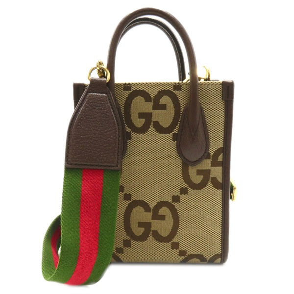 Gucci Jumbo GG 2way Shoulder Bag Canvas Shoulder Bag 699406 in Great Condition