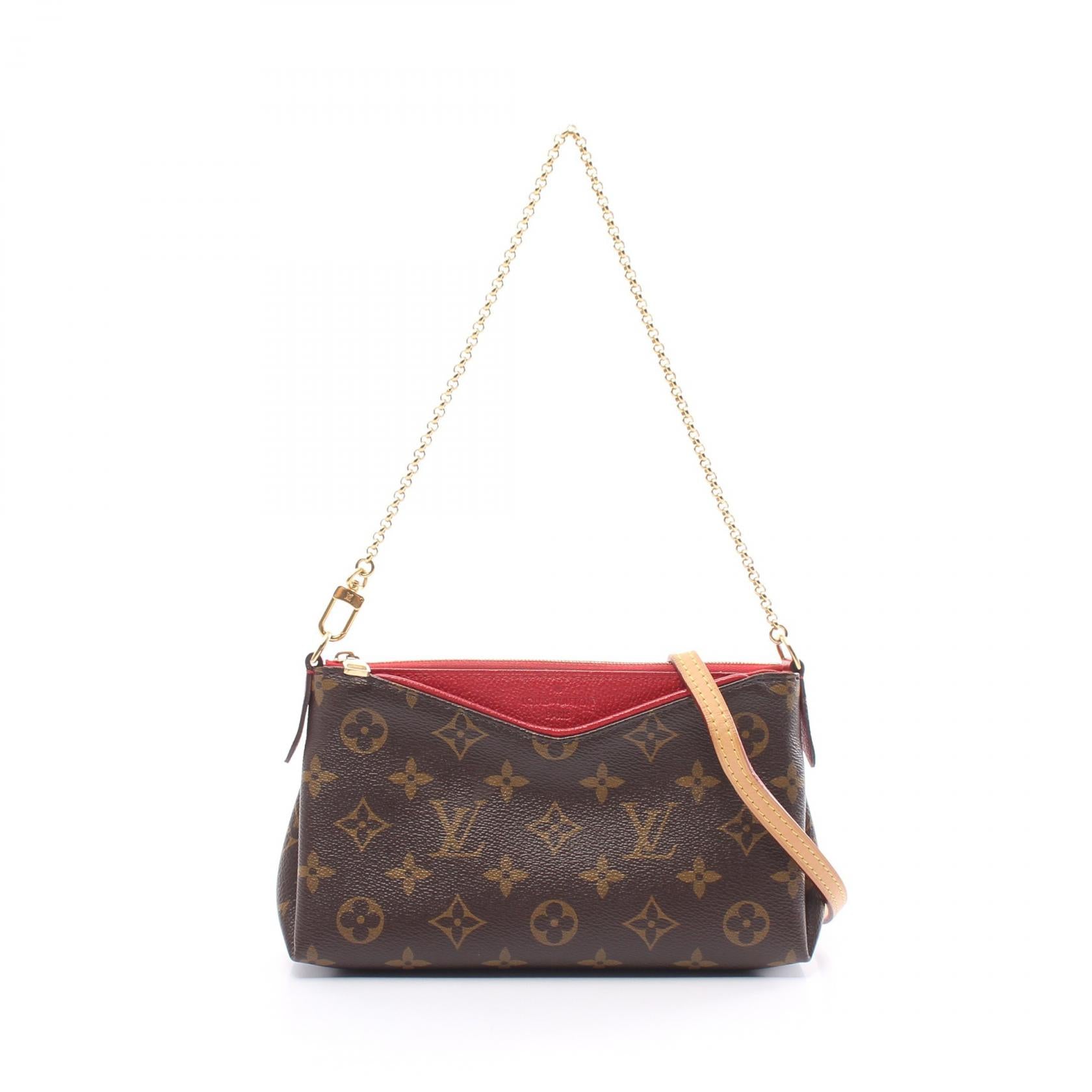 Louis Vuitton Monogram Pallas Clutch Handbag M41638