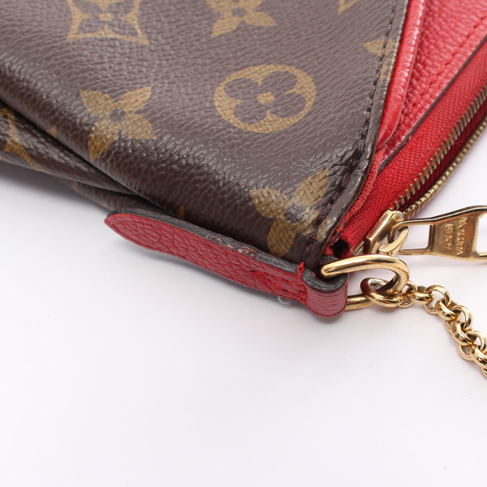 Louis Vuitton Monogram Pallas Clutch Handbag M41638