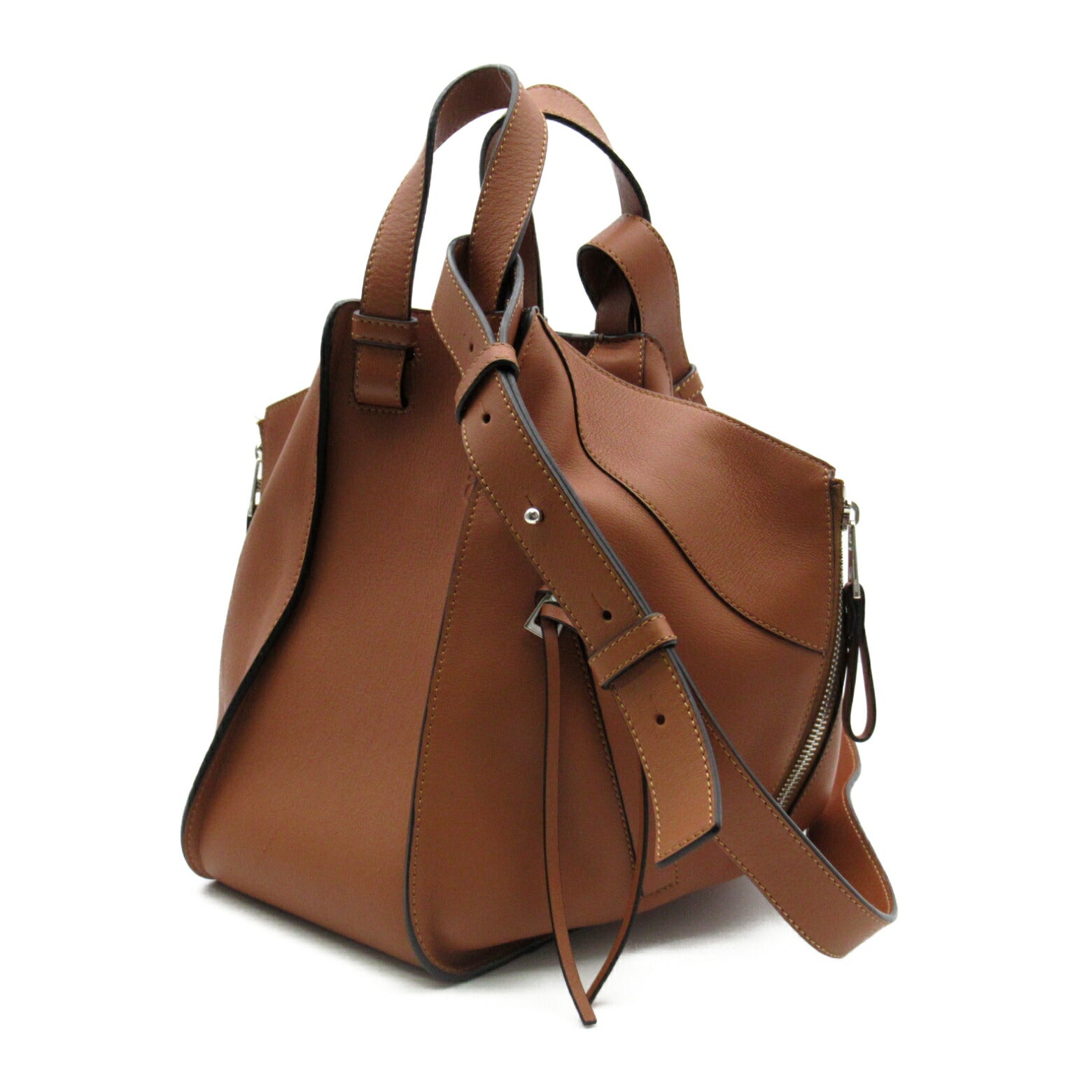 Loewe Hammock Small Shoulder Bag Brown Leather