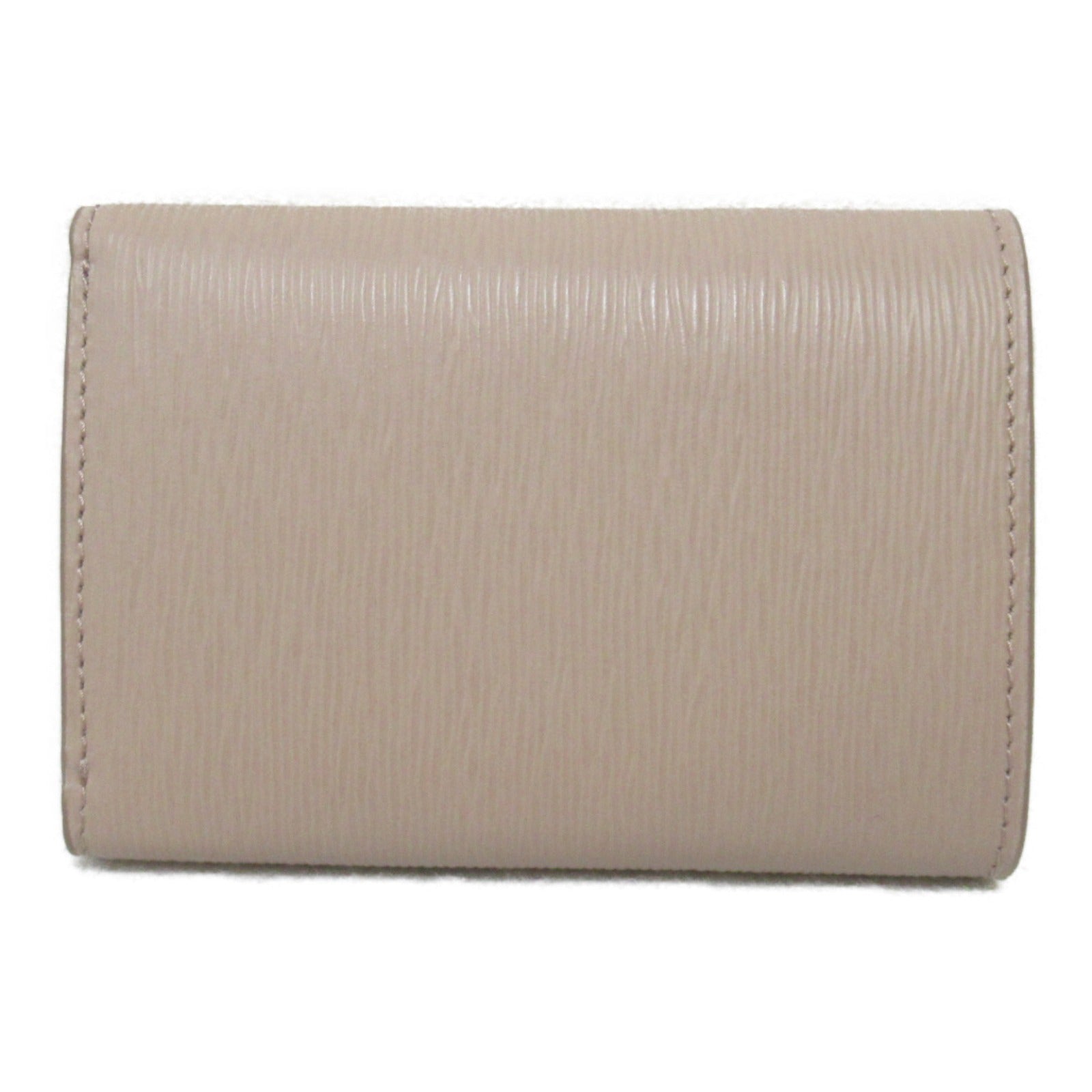 Prada Saffiano Leather Trifold Wallet Beige