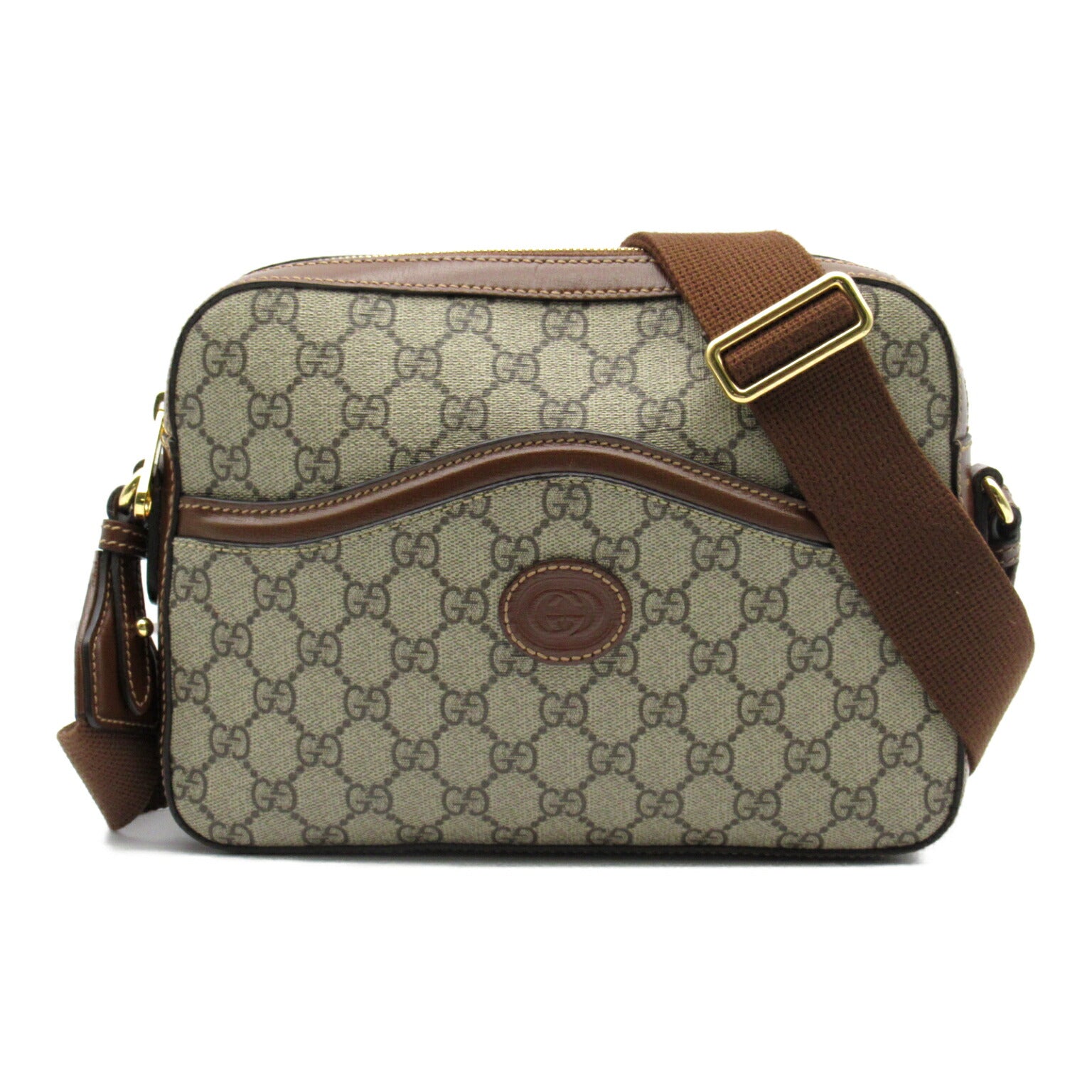 Gucci GG Supreme Shoulder Bag PVC Canvas