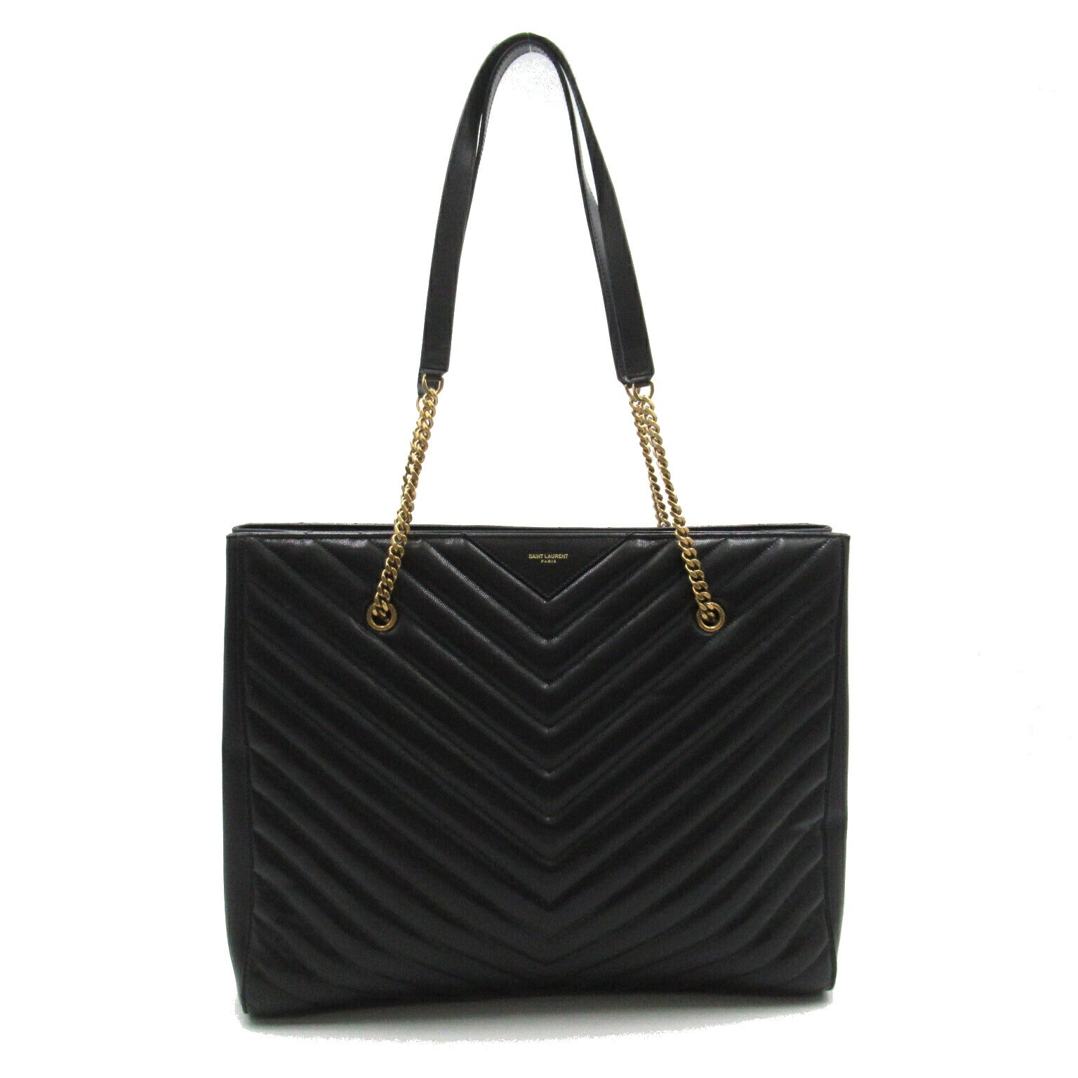 Yves Saint Laurent Leather Tote Bag Black