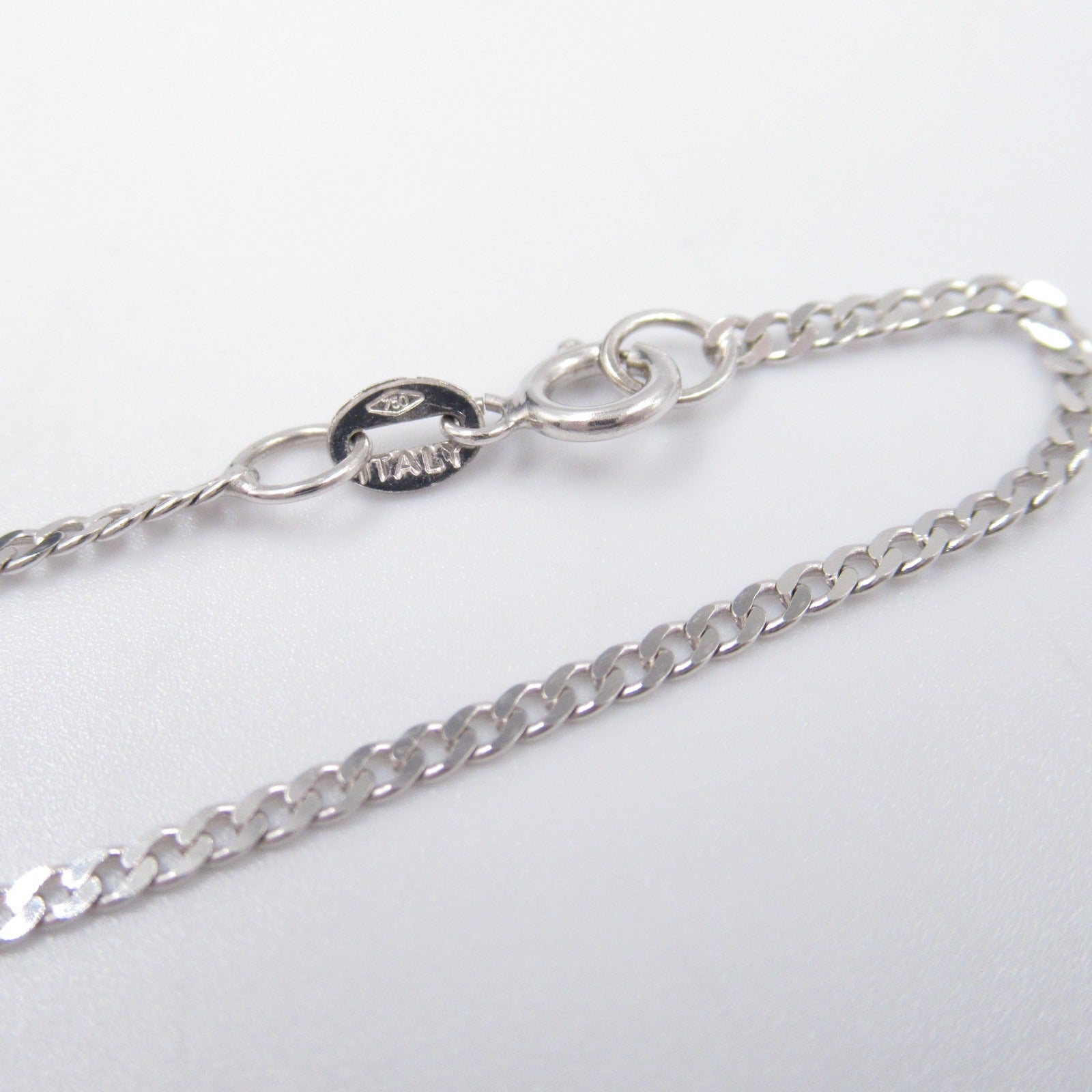 K18WG White Gold Diamond Necklace Jewelry