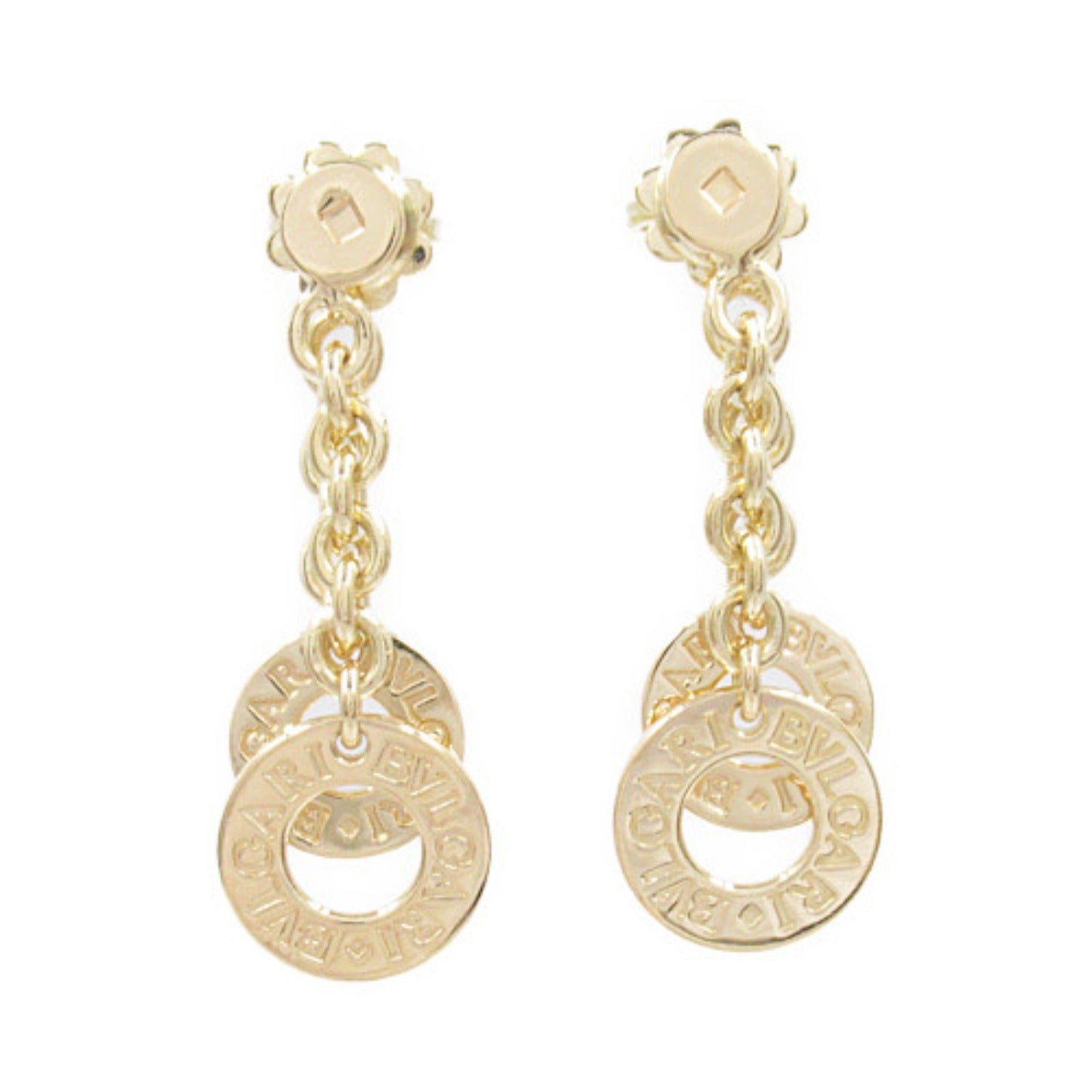 Bvlgari K18 Yellow Gold Earrings Jewelry