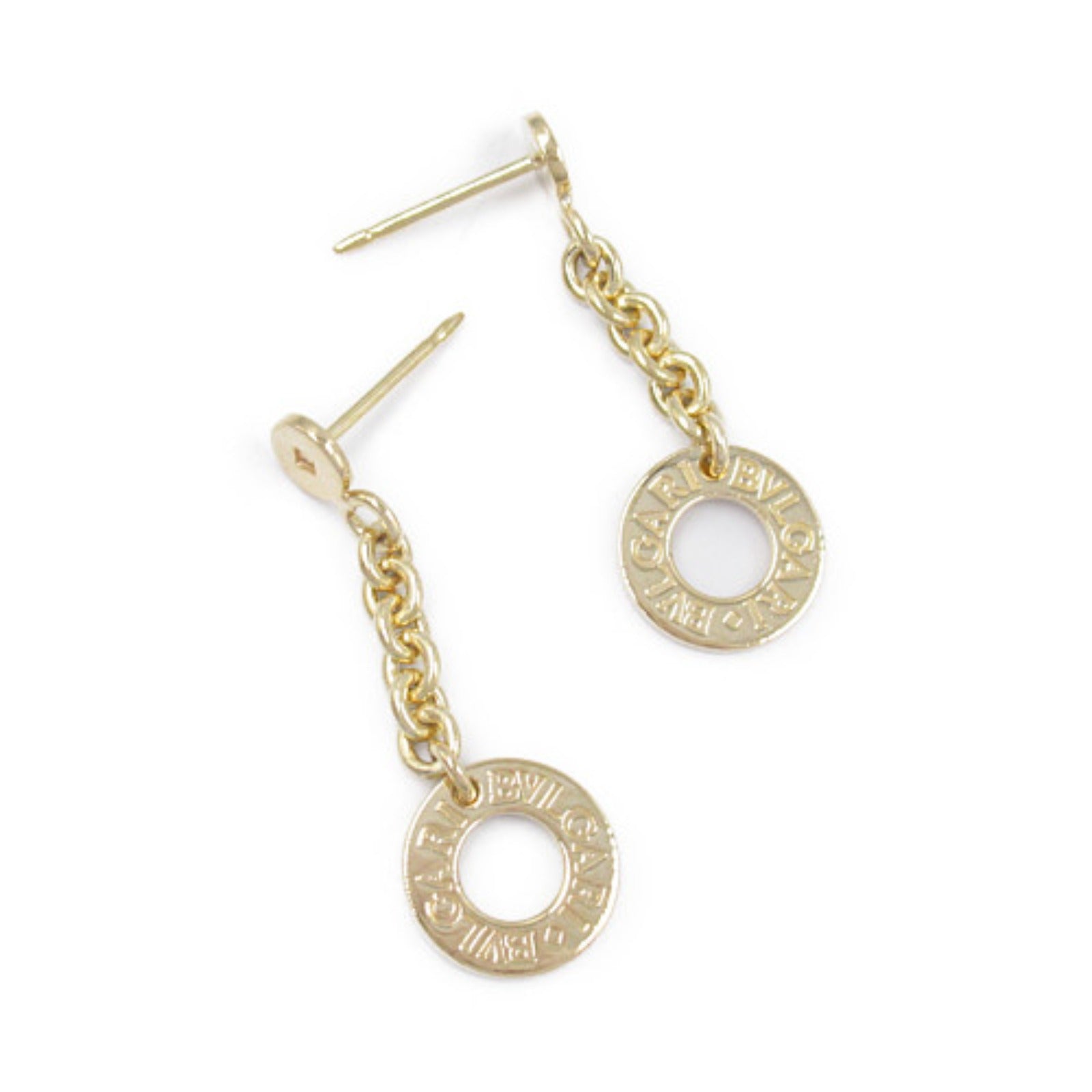 Bvlgari K18 Yellow Gold Earrings Jewelry