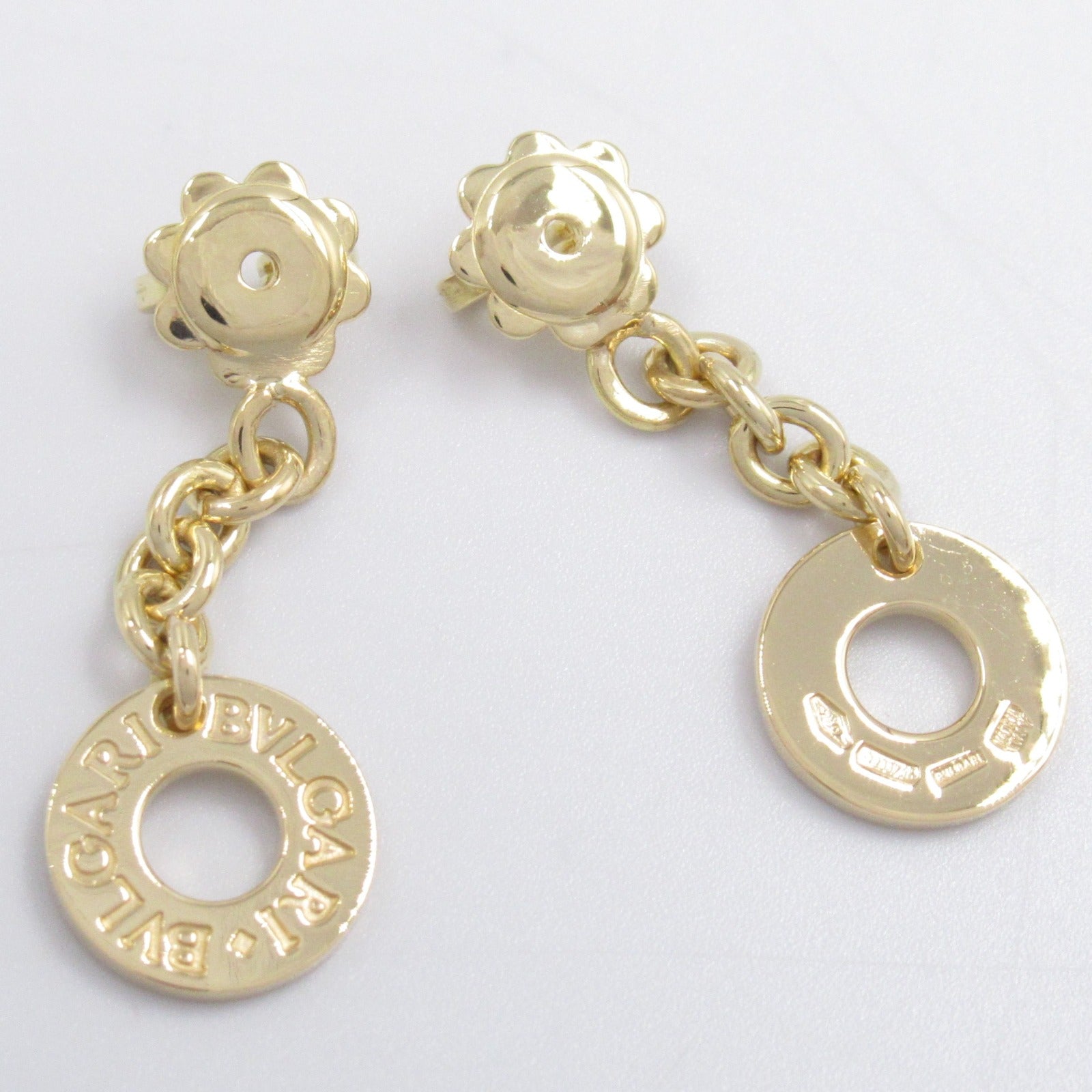 Bvlgari K18 Yellow Gold Earrings Jewelry