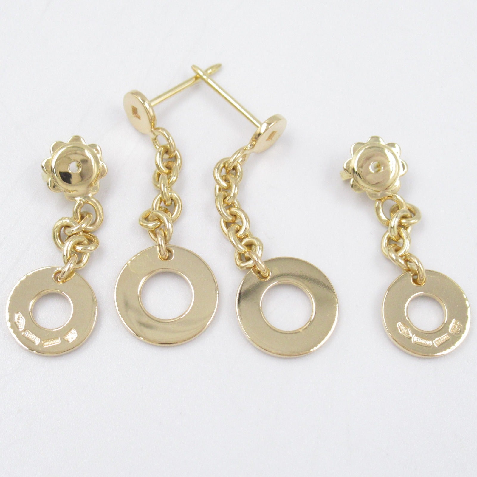 Bvlgari K18 Yellow Gold Earrings Jewelry