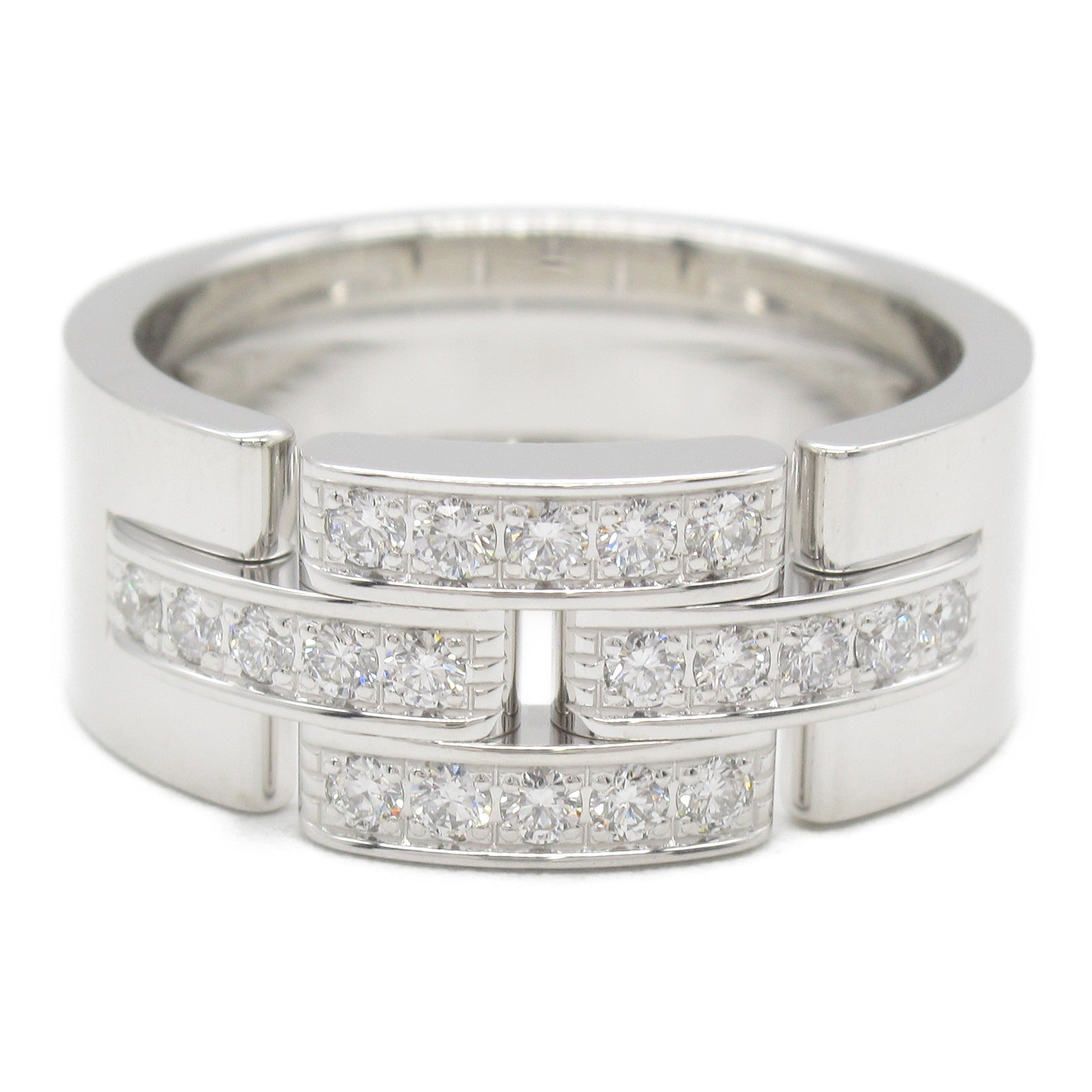 Cartier Diamond Ring K18WG White Gold