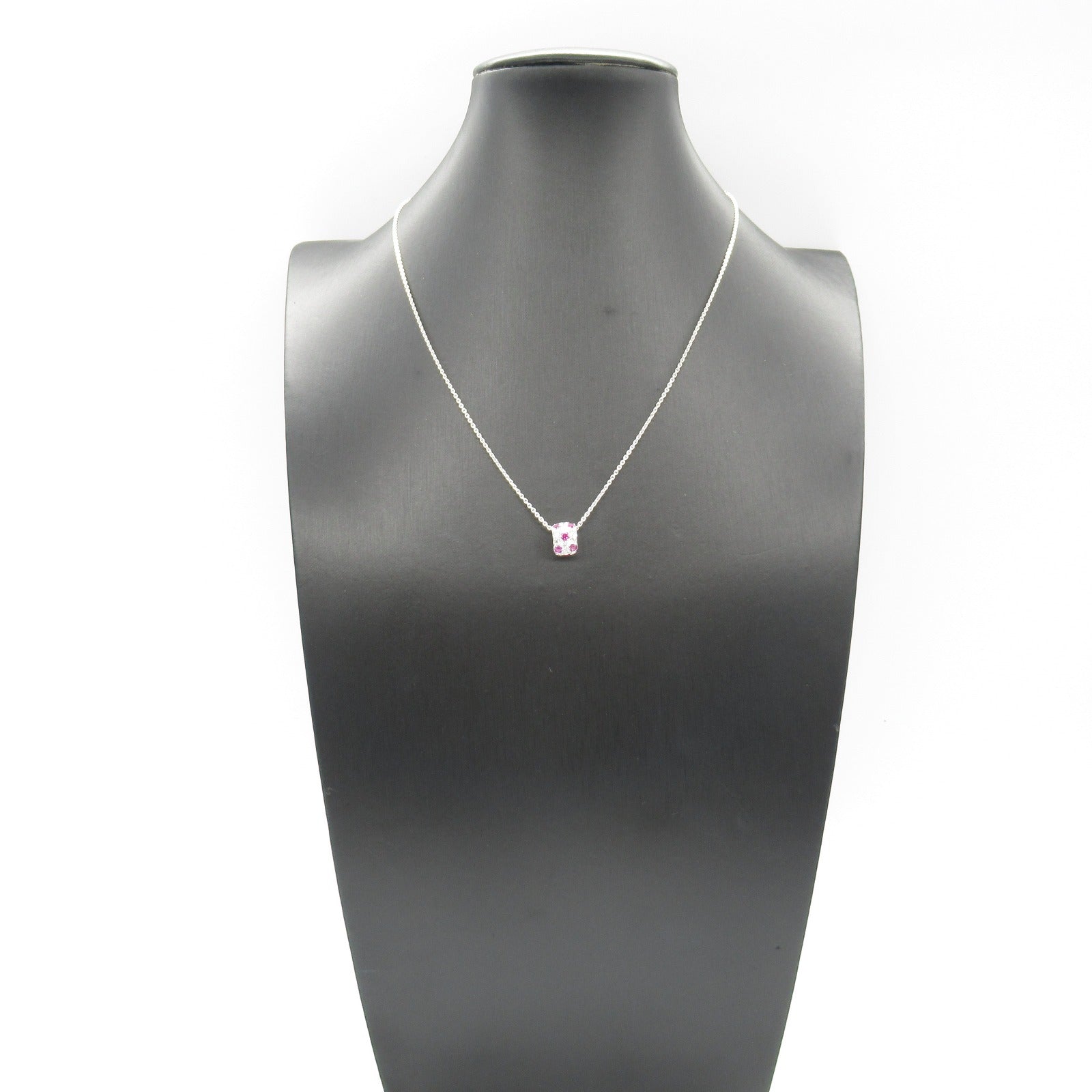 MIKIMOTO Ruby Diamond Necklace K18WG