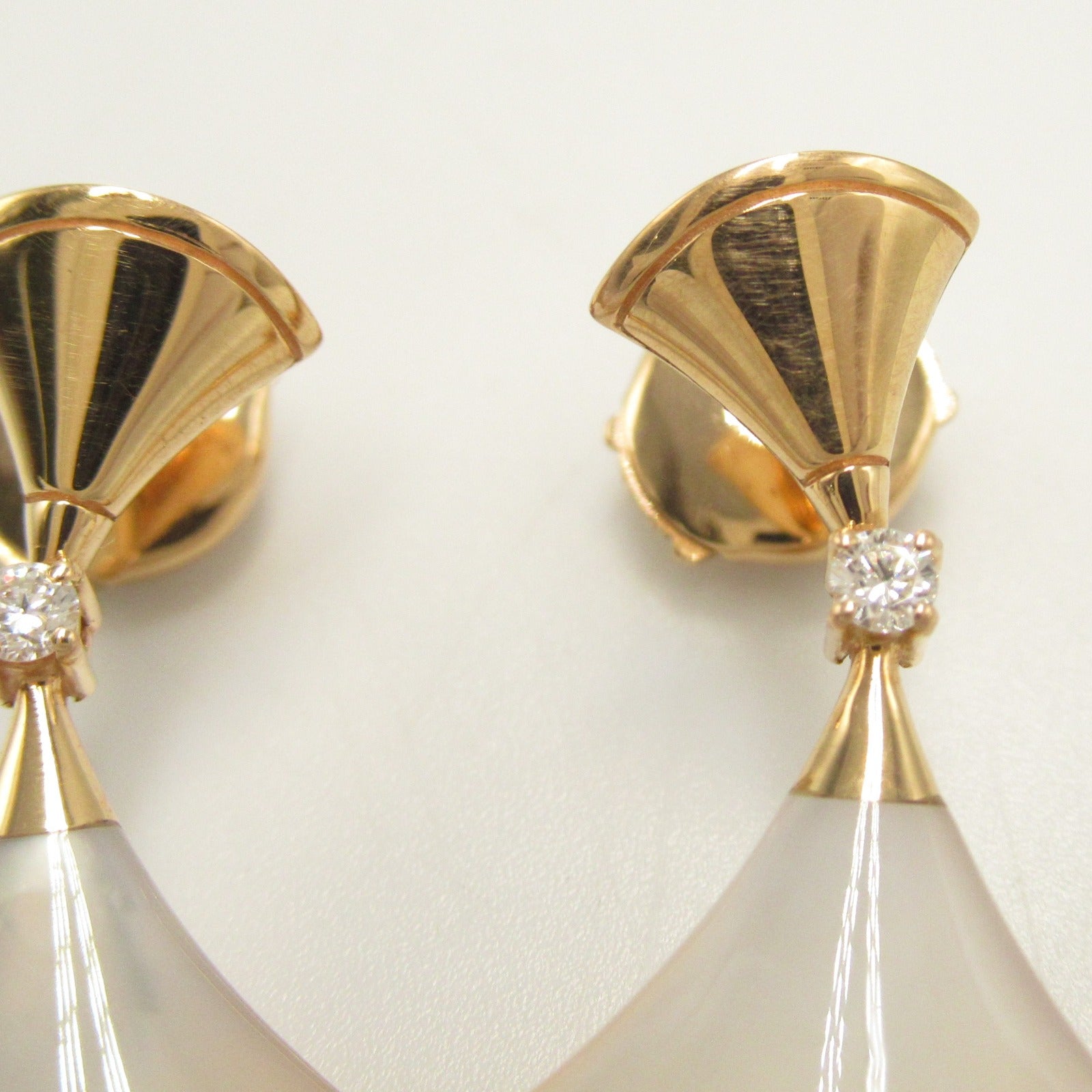 Bvlgari Diva Dream Diamond Shell Earrings K18PG