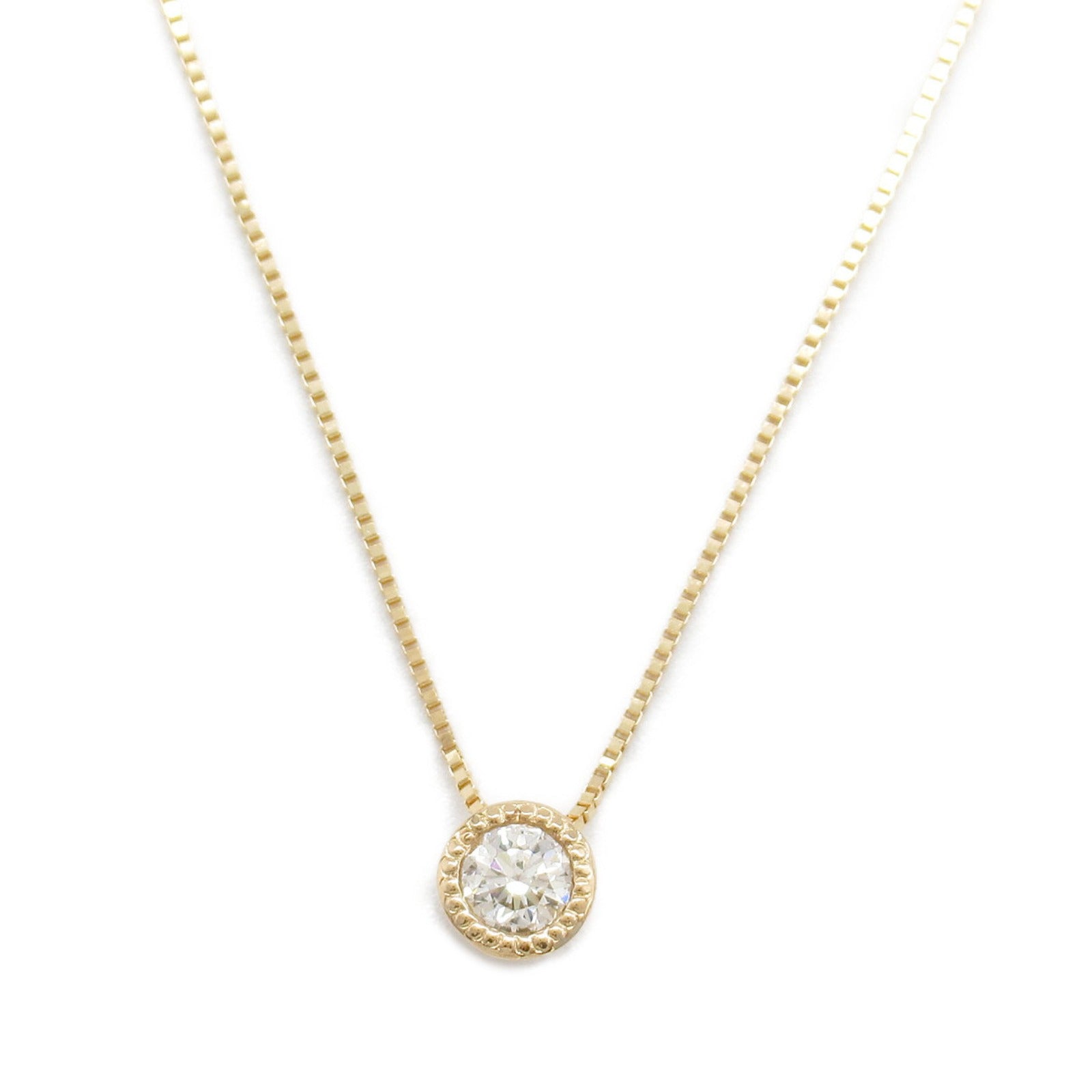 K18PG Pink Gold Diamond Necklace Jewelry