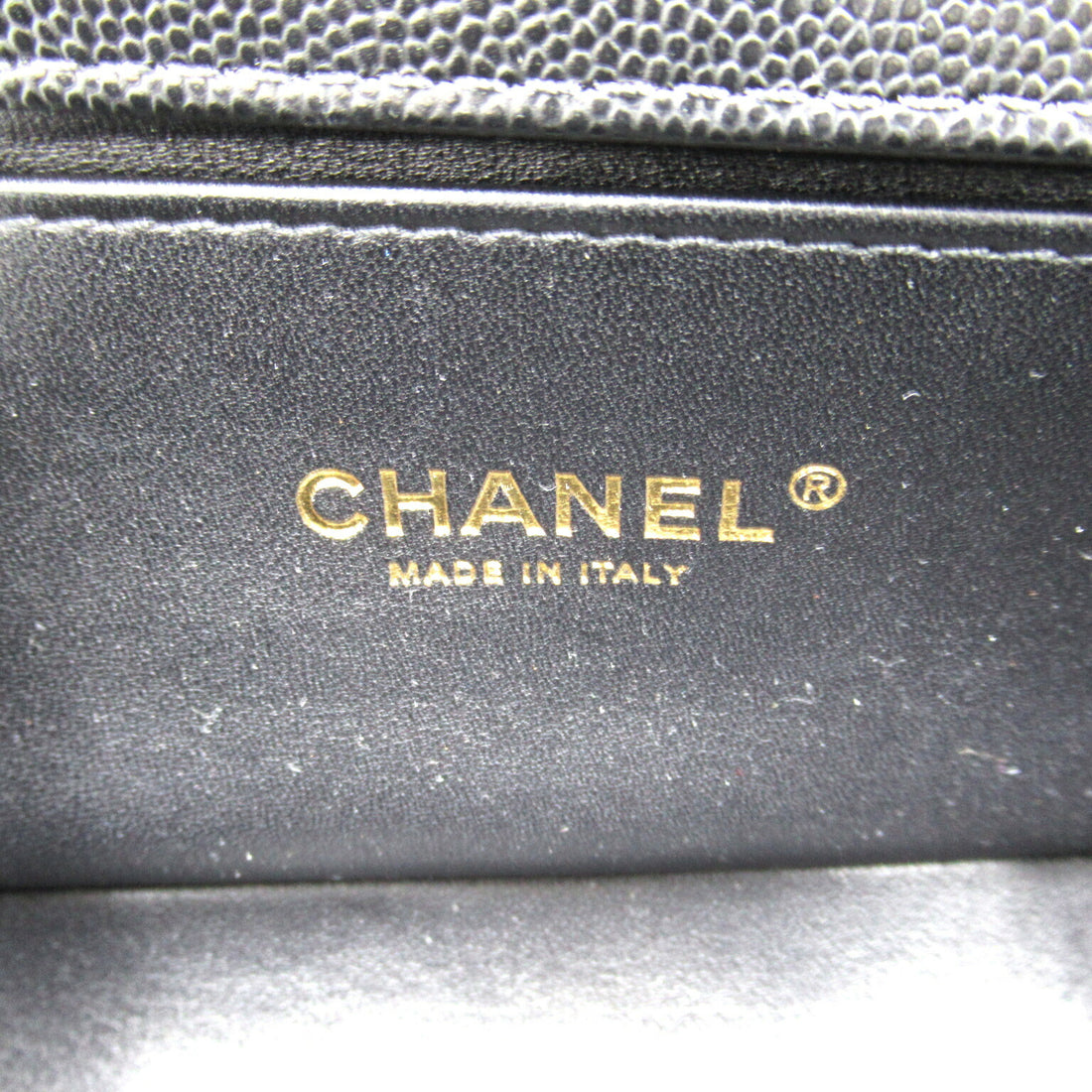 Chanel Boy Caviar Skin Shoulder Bag Black