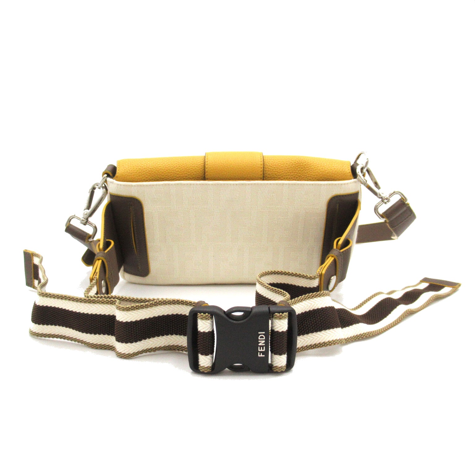 Fendi Baguette Convertible Belt Bag Canvas Belt Bag 7VA472 in Great Condition