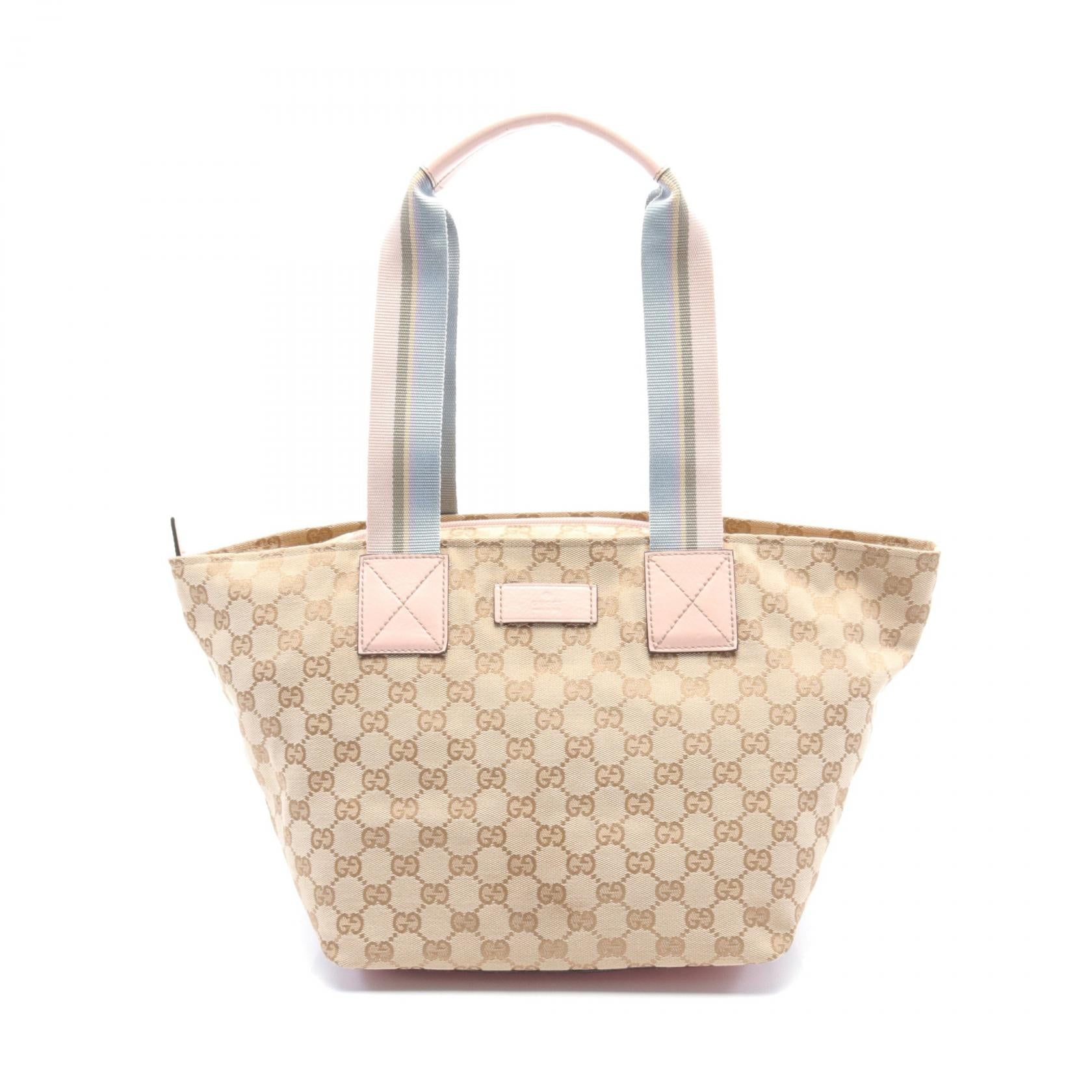 Gucci Canvas Leather GG Tote Bag 131230