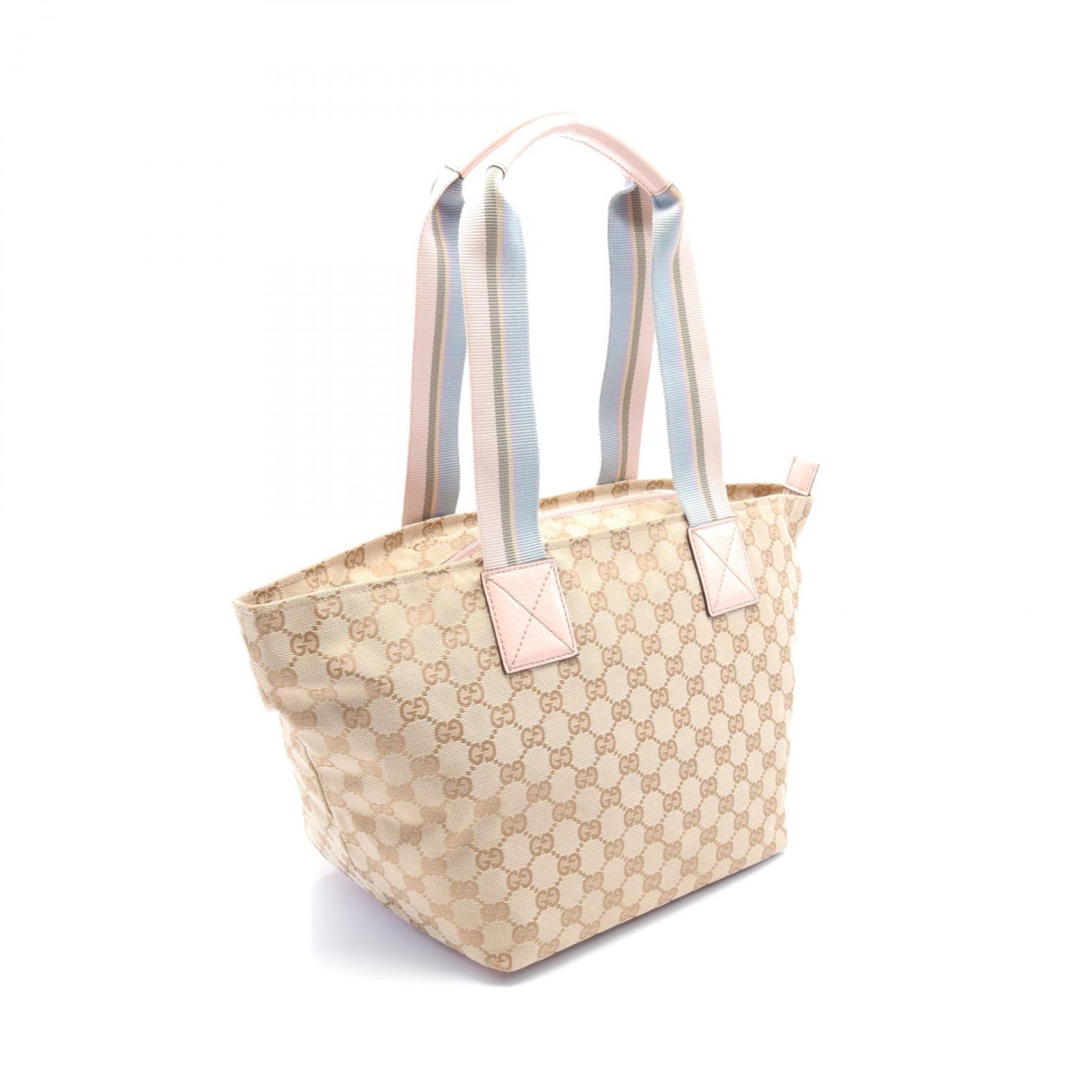 Gucci Canvas Leather GG Tote Bag 131230