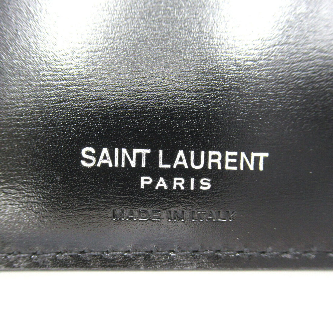 Yves Saint Laurent Leather Bifold Wallet Black