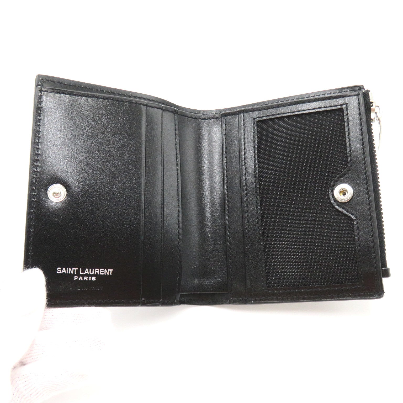 Yves Saint Laurent Leather Bifold Wallet