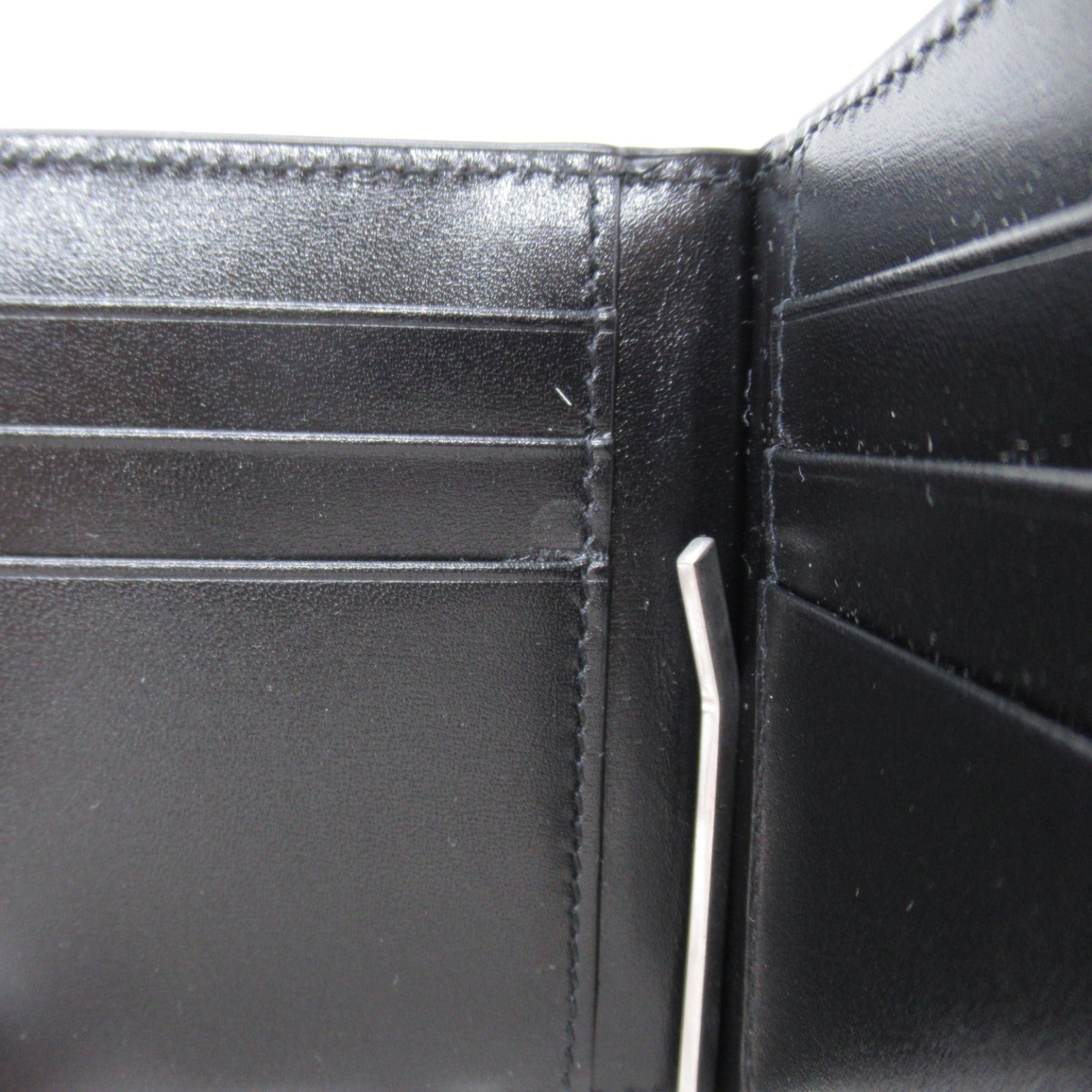 Yves Saint Laurent Leather Bifold Wallet Black