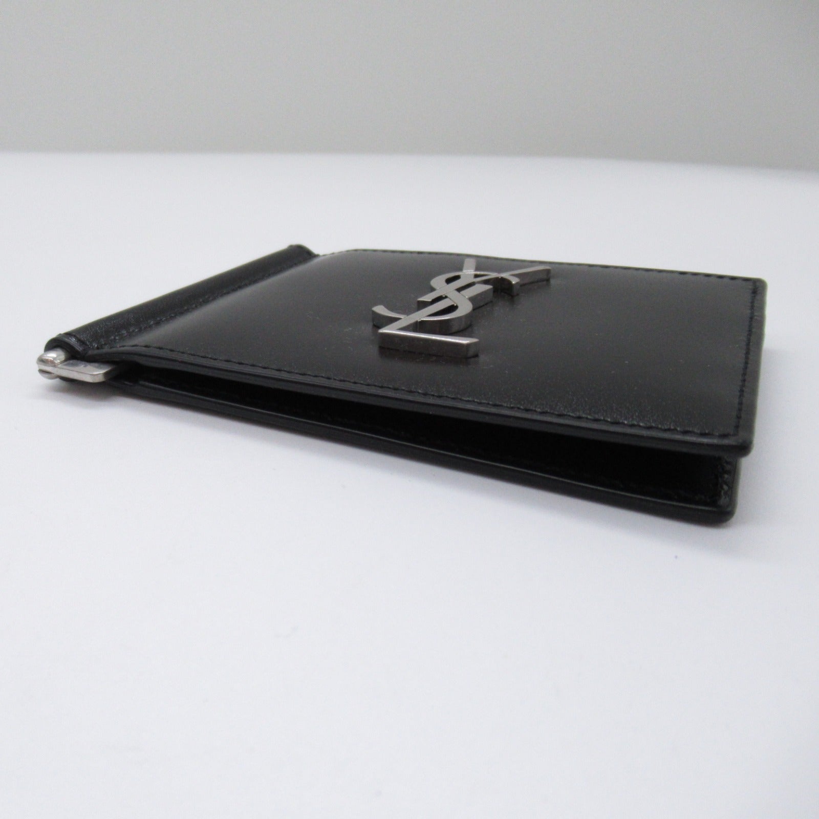 Yves Saint Laurent Leather Bifold Wallet Black