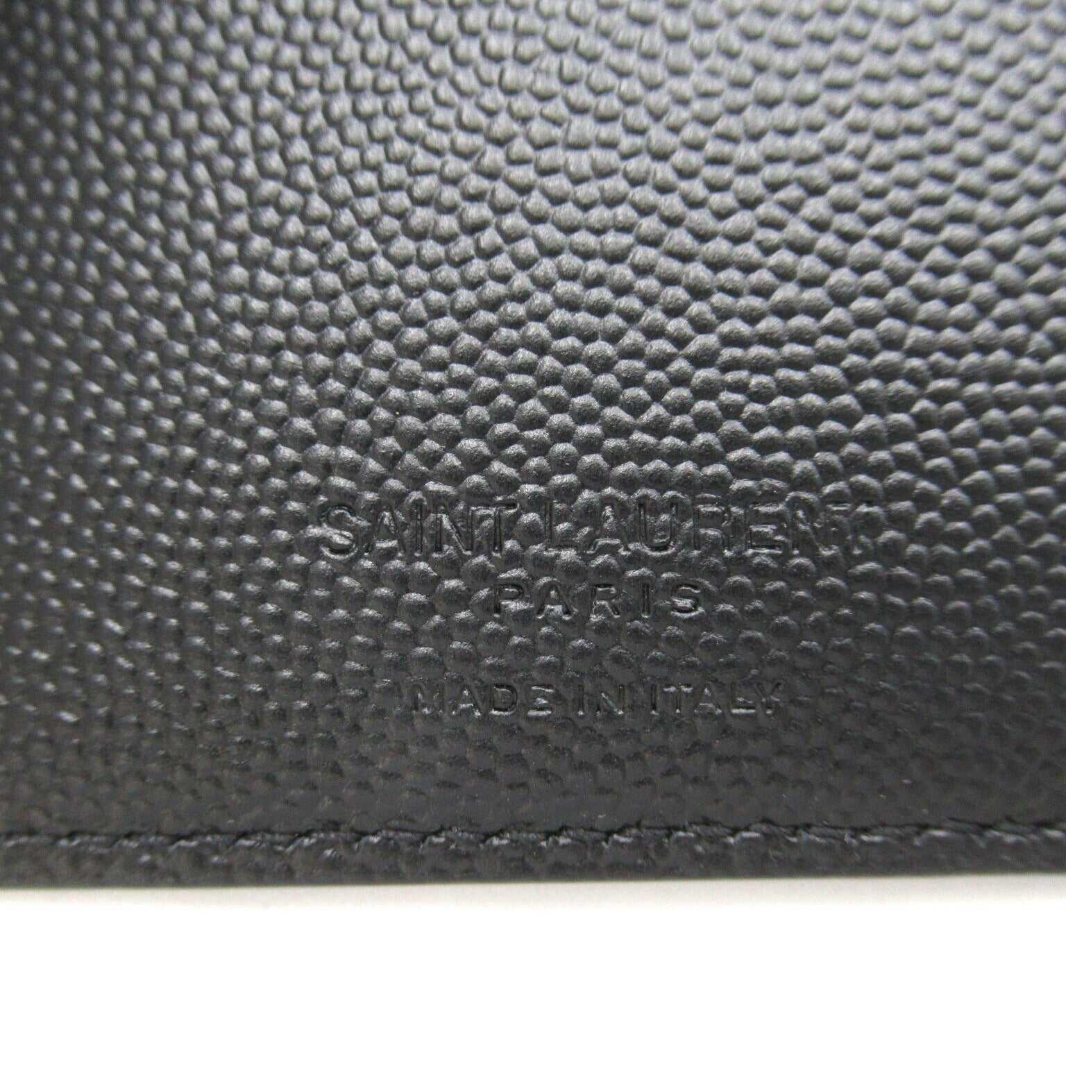 Yves Saint Laurent Leather Bifold Wallet Black