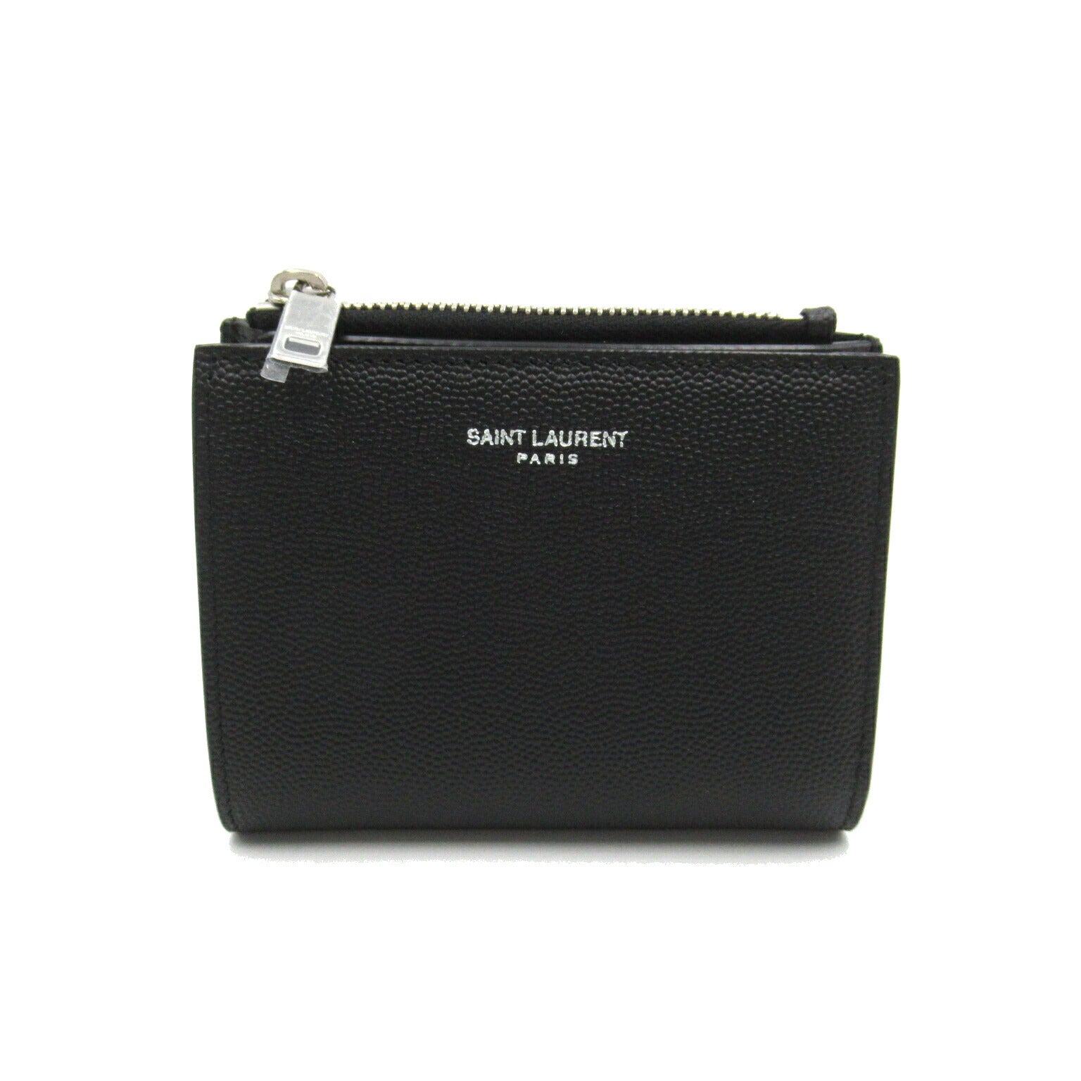 Yves Saint Laurent Leather Bifold Wallet Black