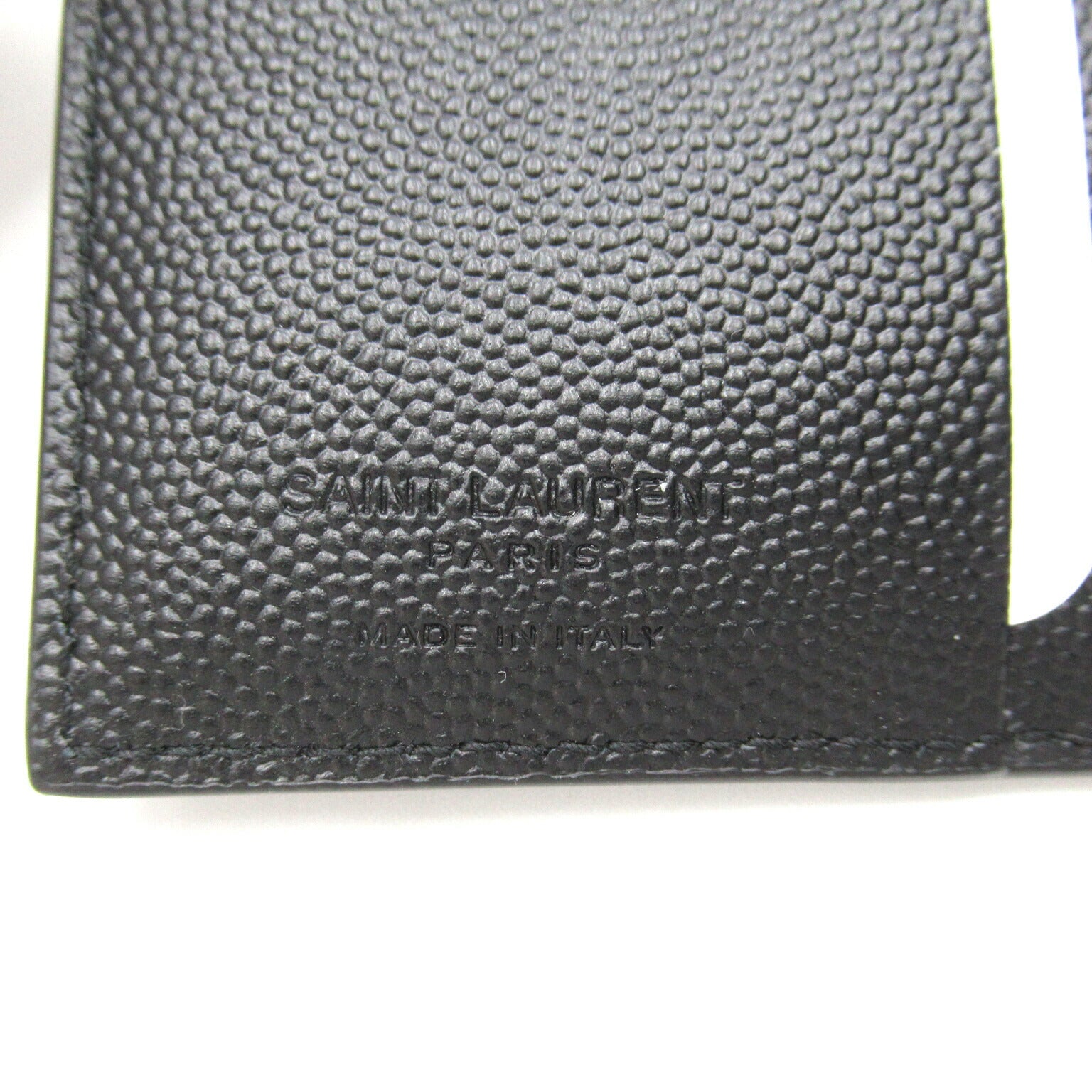 Yves Saint Laurent Leather Bifold Wallet Black