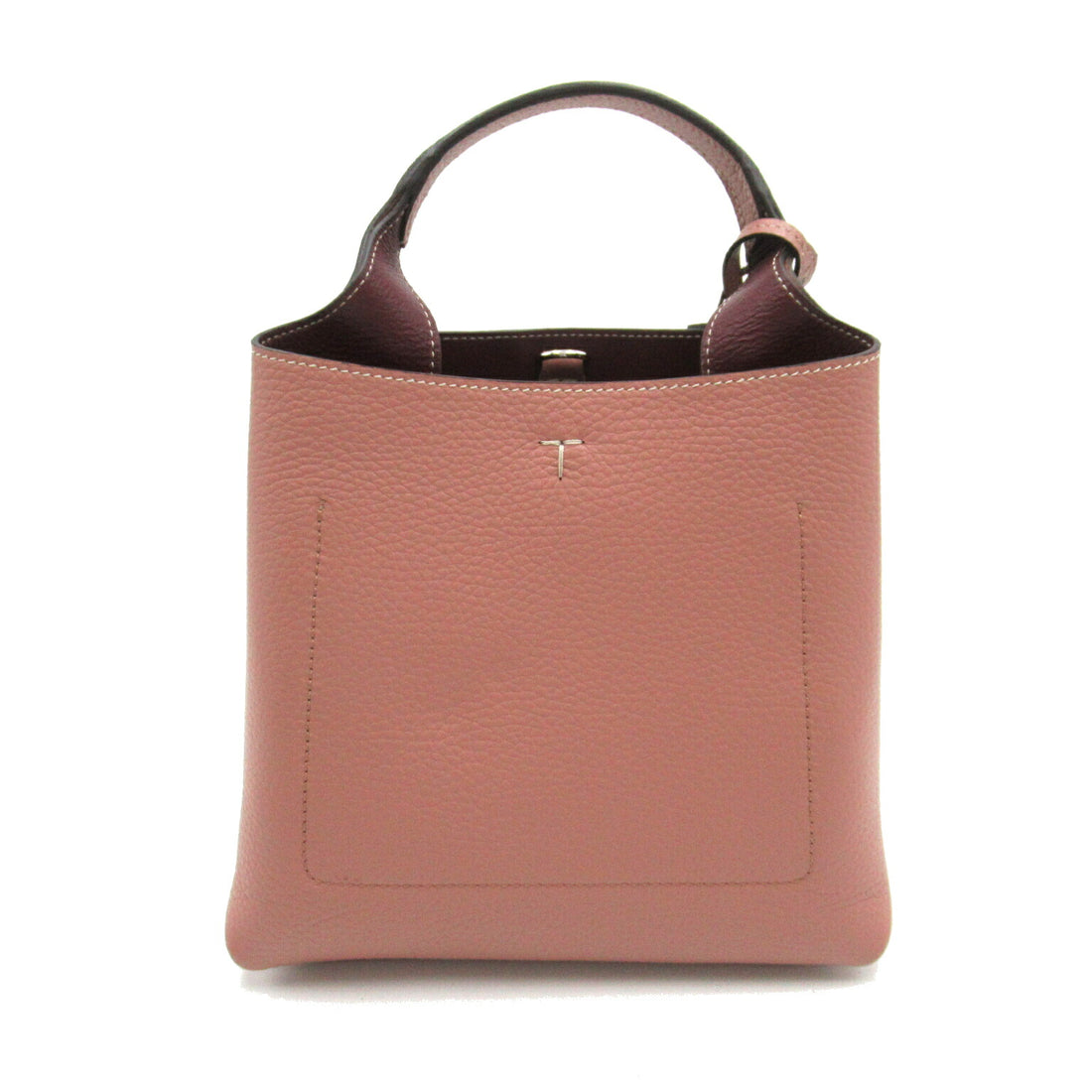 Tod's Leather 2way Shoulder Bag Pink/Bordeaux