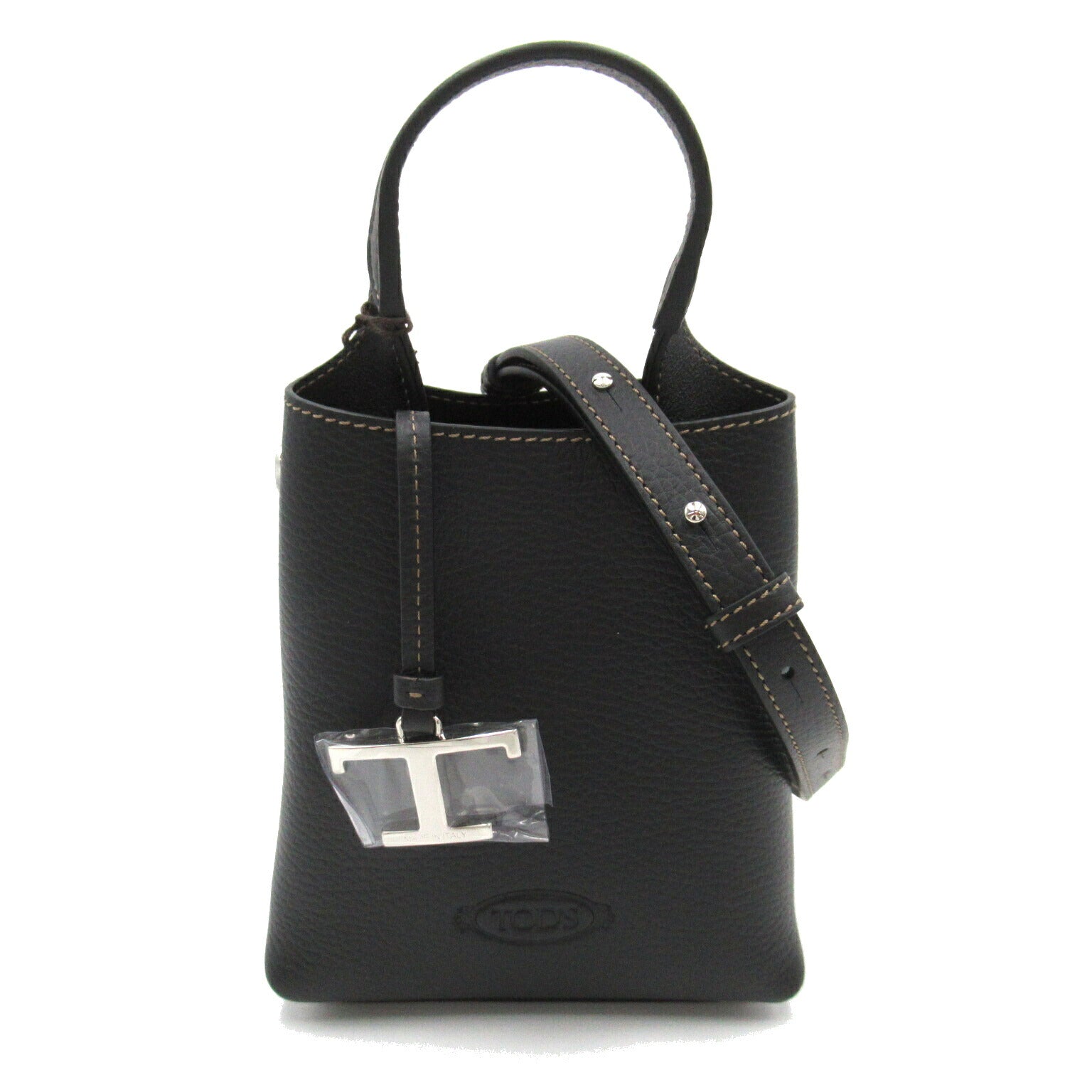 Tod's Leather 2way Shoulder Bag Black