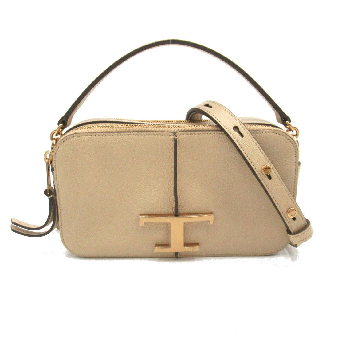 Tod's Leather 2way Shoulder Bag Beige