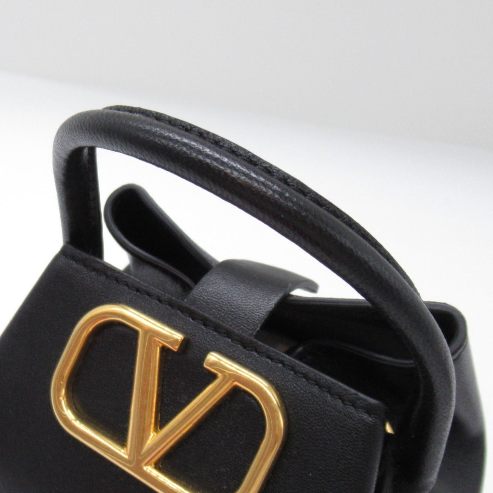 Valentino Leather 2way Shoulder Bag Black