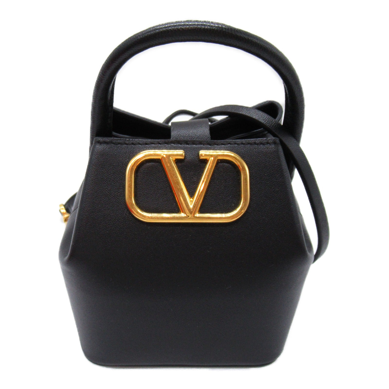 Valentino Leather 2way Shoulder Bag Black