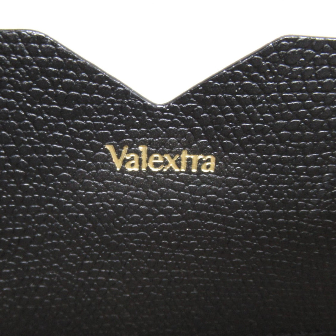 Valextra Leather Chain Shoulder Bag Black