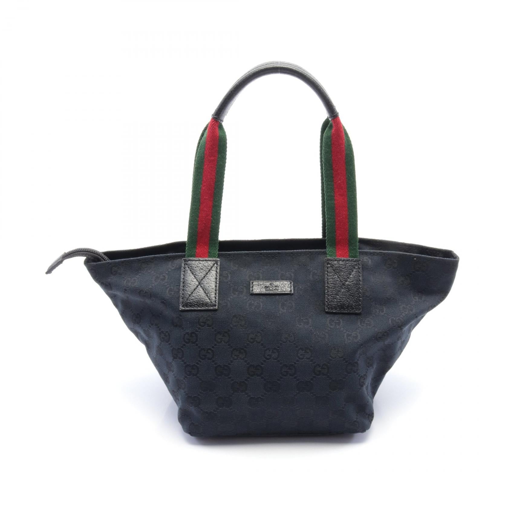 Gucci Leather GG Canvas Tote Bag 131228