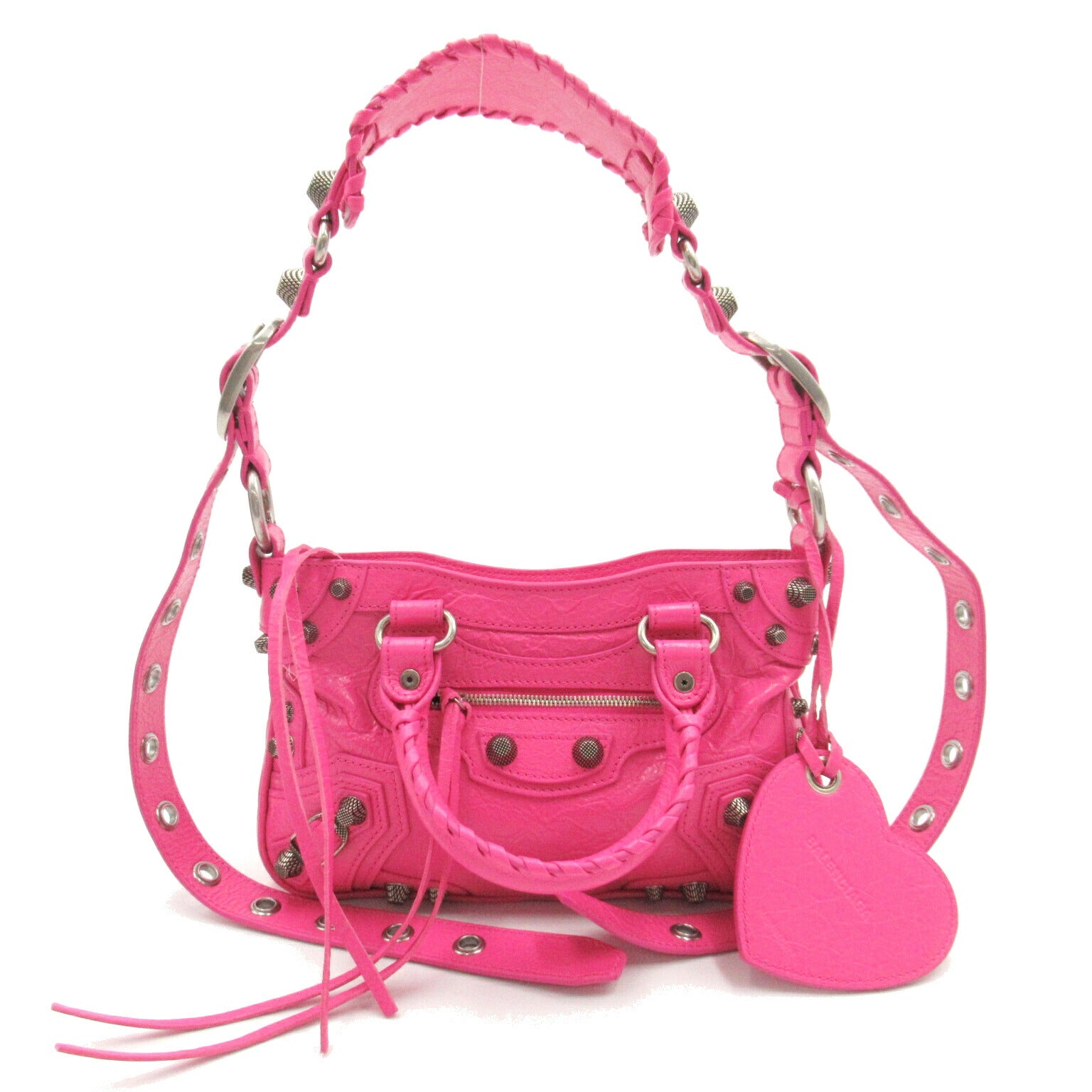 Balenciaga Neo Mini Leather Tote Bag Pink