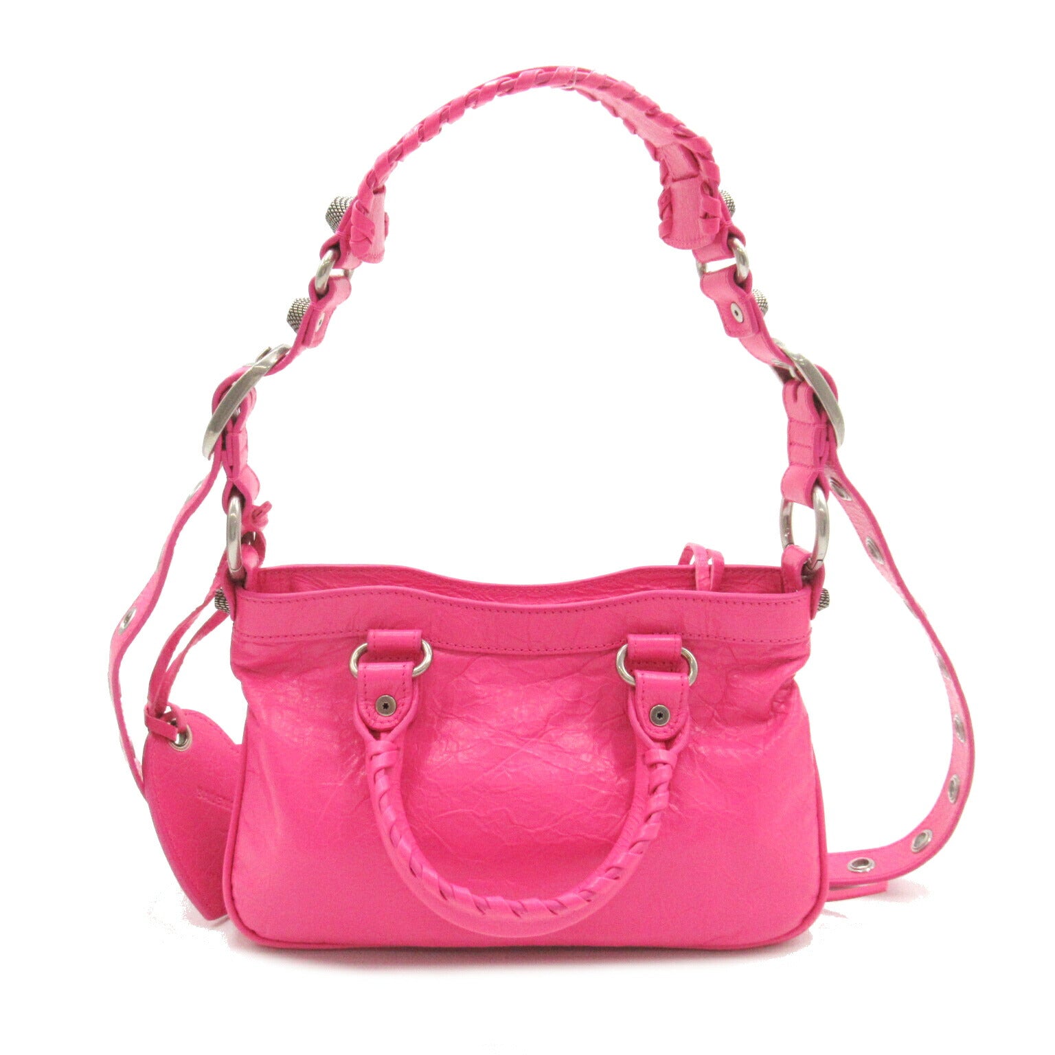 Balenciaga Neo Mini Leather Tote Bag Pink