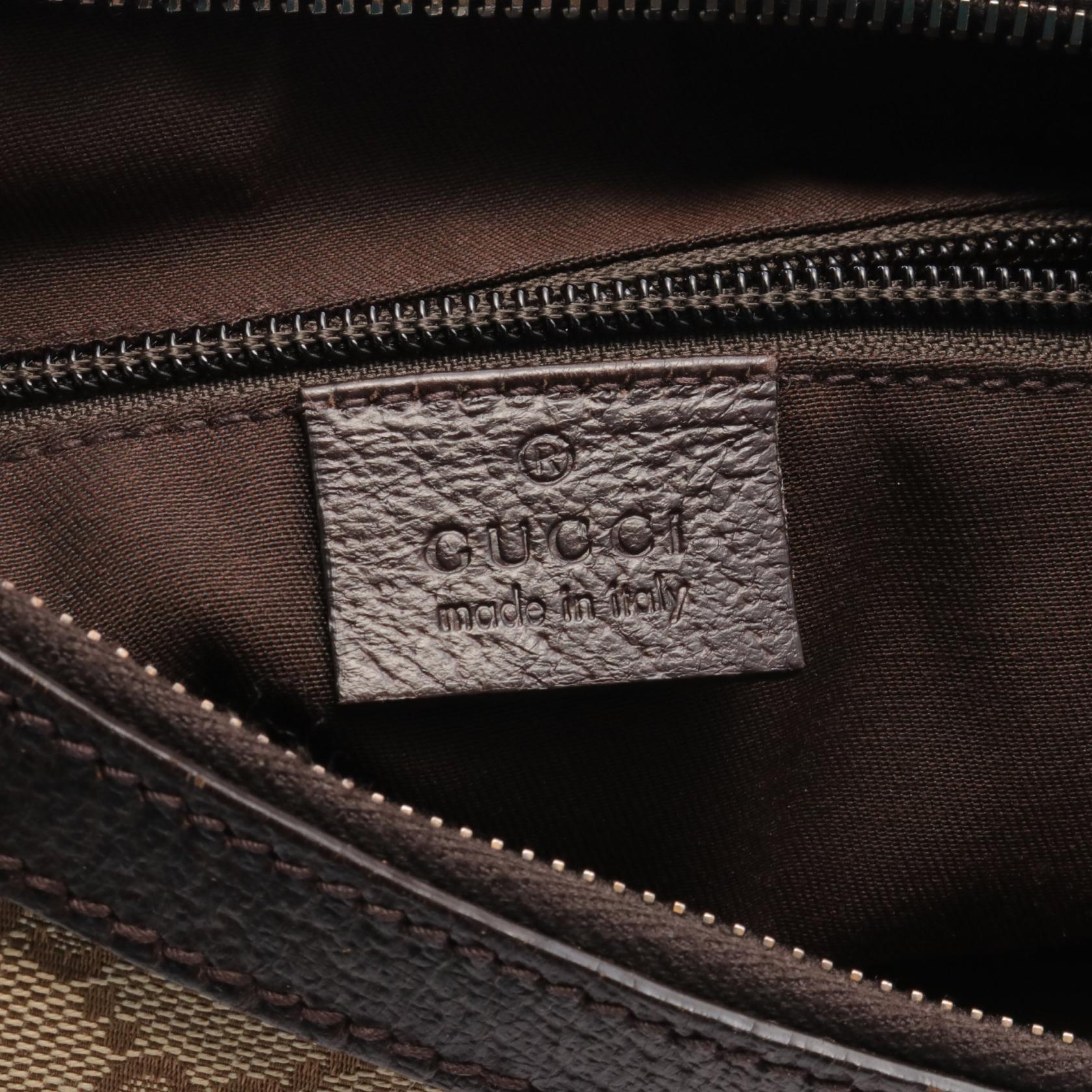 Gucci GG Canvas Leather Shoulder Bag