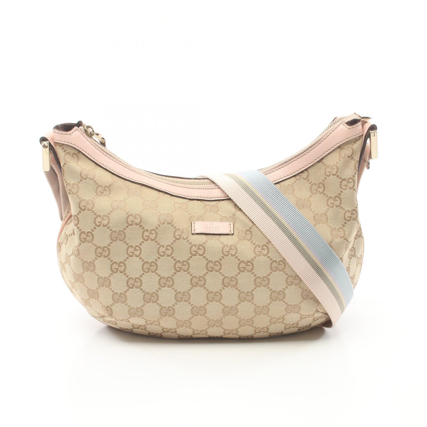 Gucci GG Canvas Leather Shoulder Bag 181092