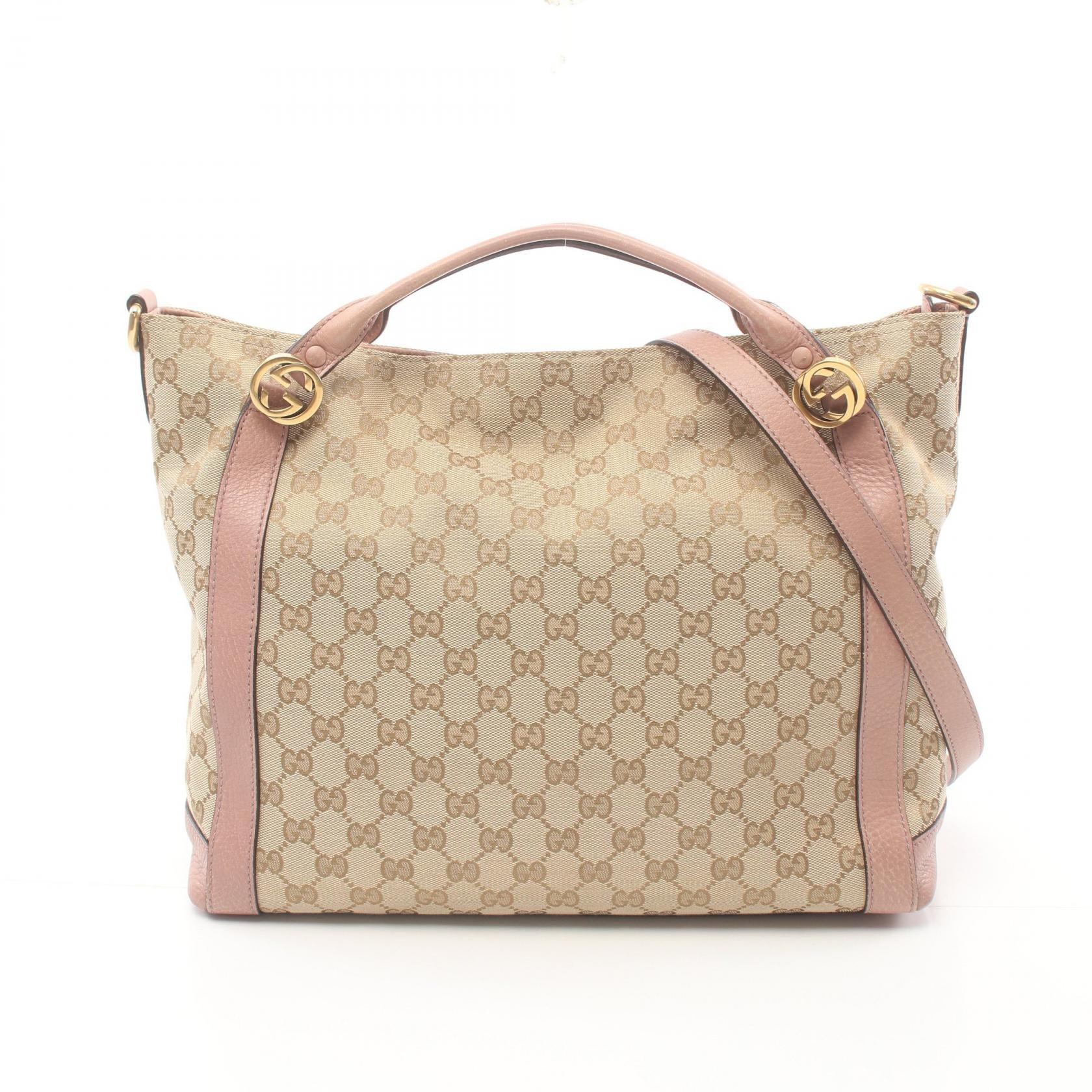 Gucci Miss GG Canvas Leather Handbag 323675