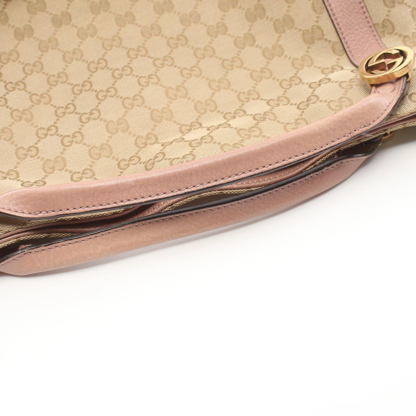 Gucci Miss GG Canvas Leather Handbag 323675