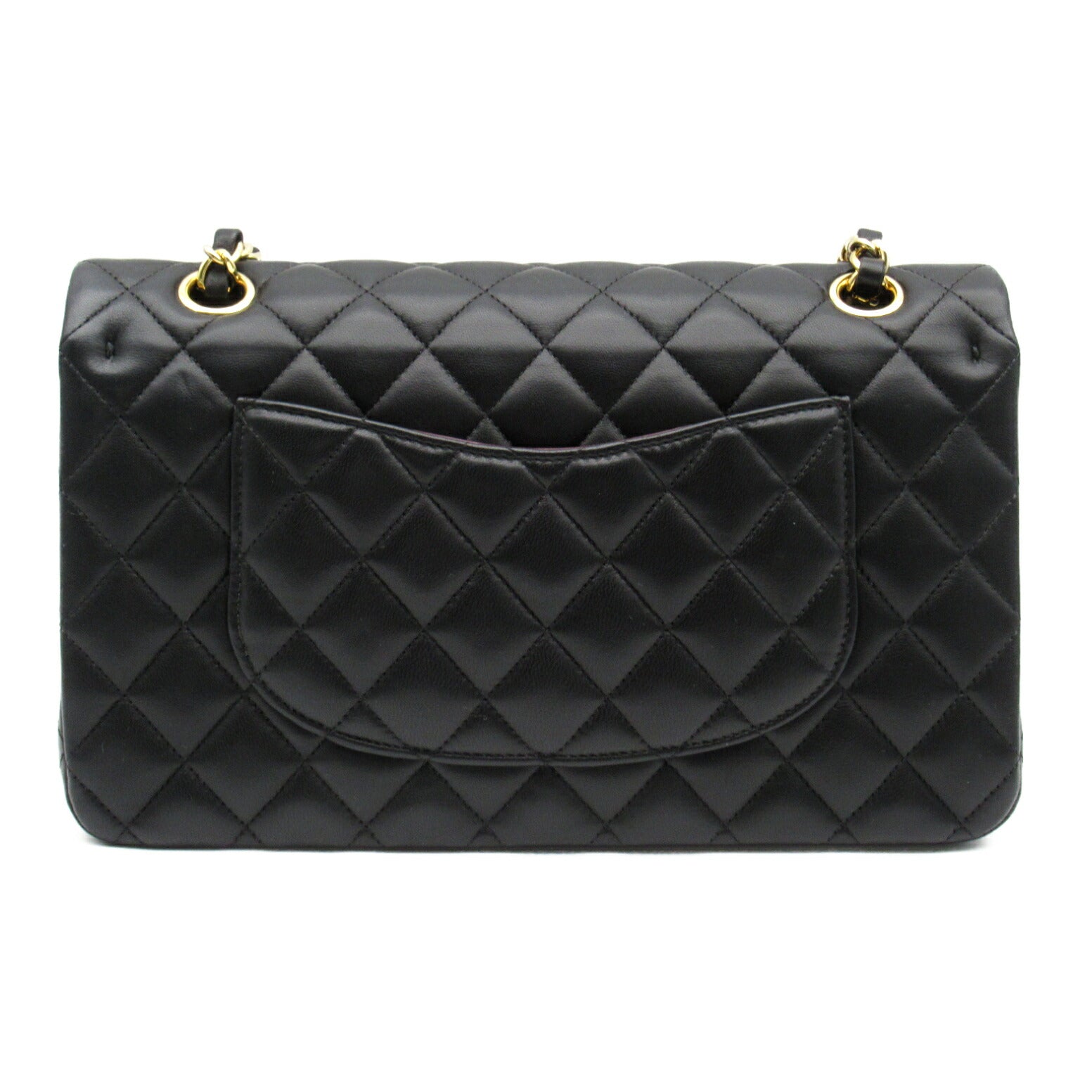 Chanel Lambskin Double Flap Chain Shoulder Bag